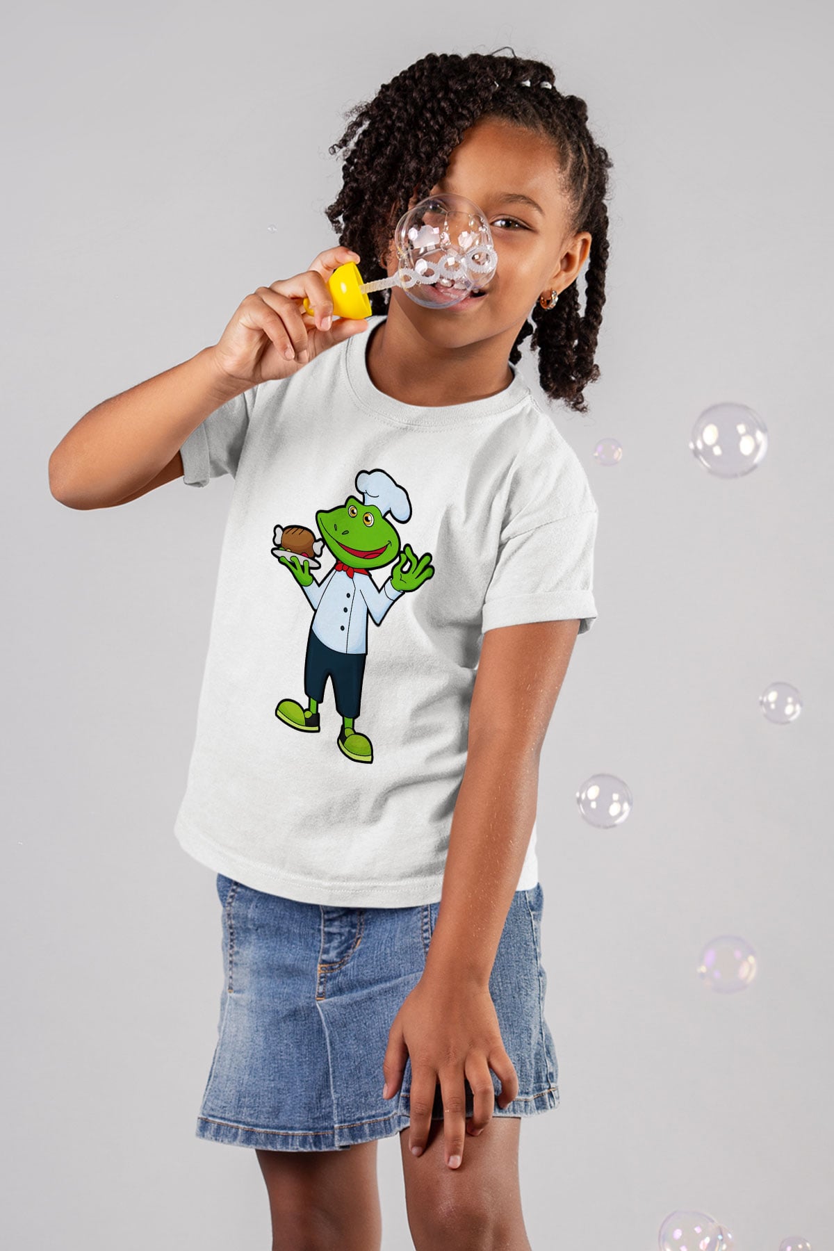 Aşçı Beyaz Unisex Çocuk Tişört