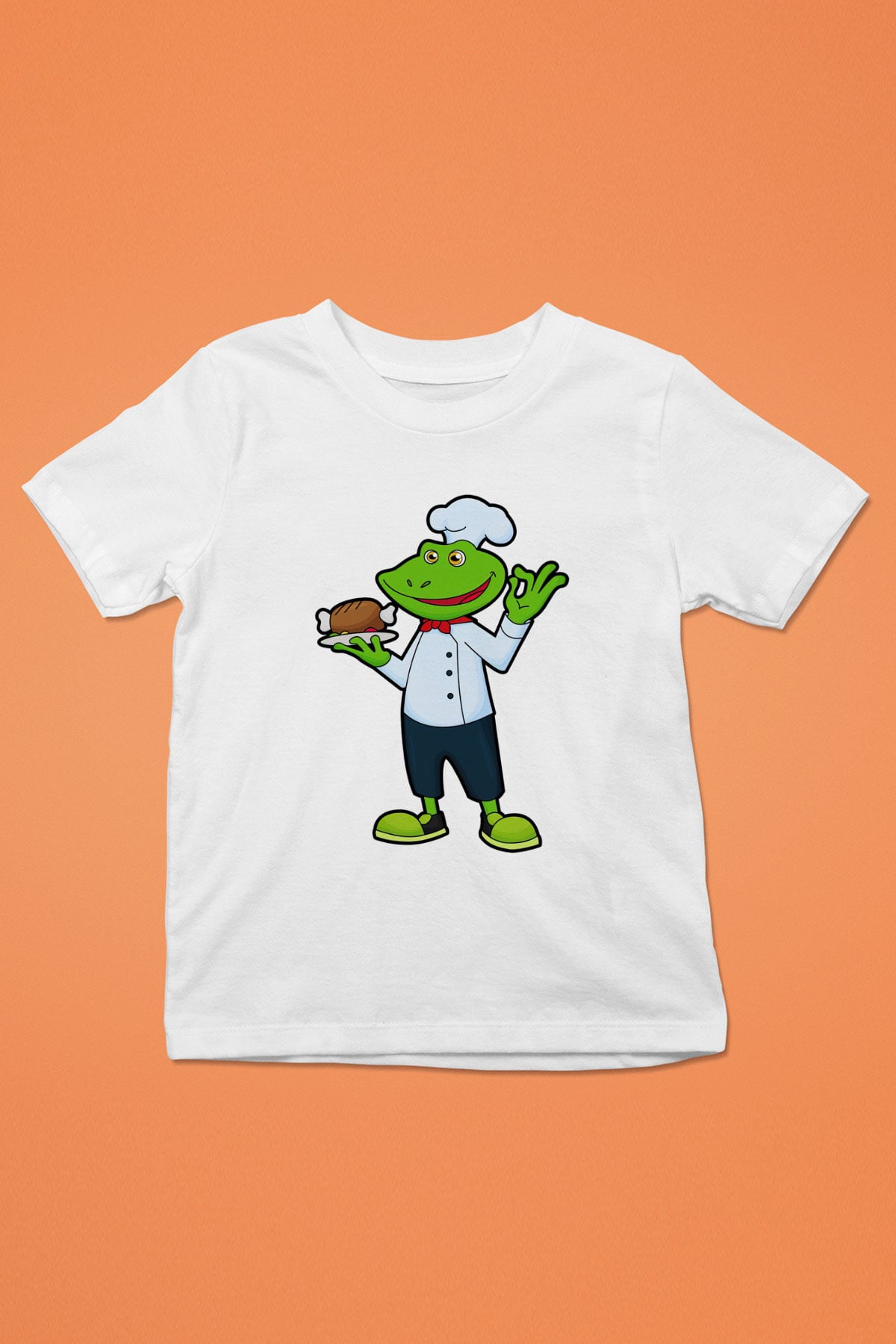 Aşçı Beyaz Unisex Çocuk Tişört