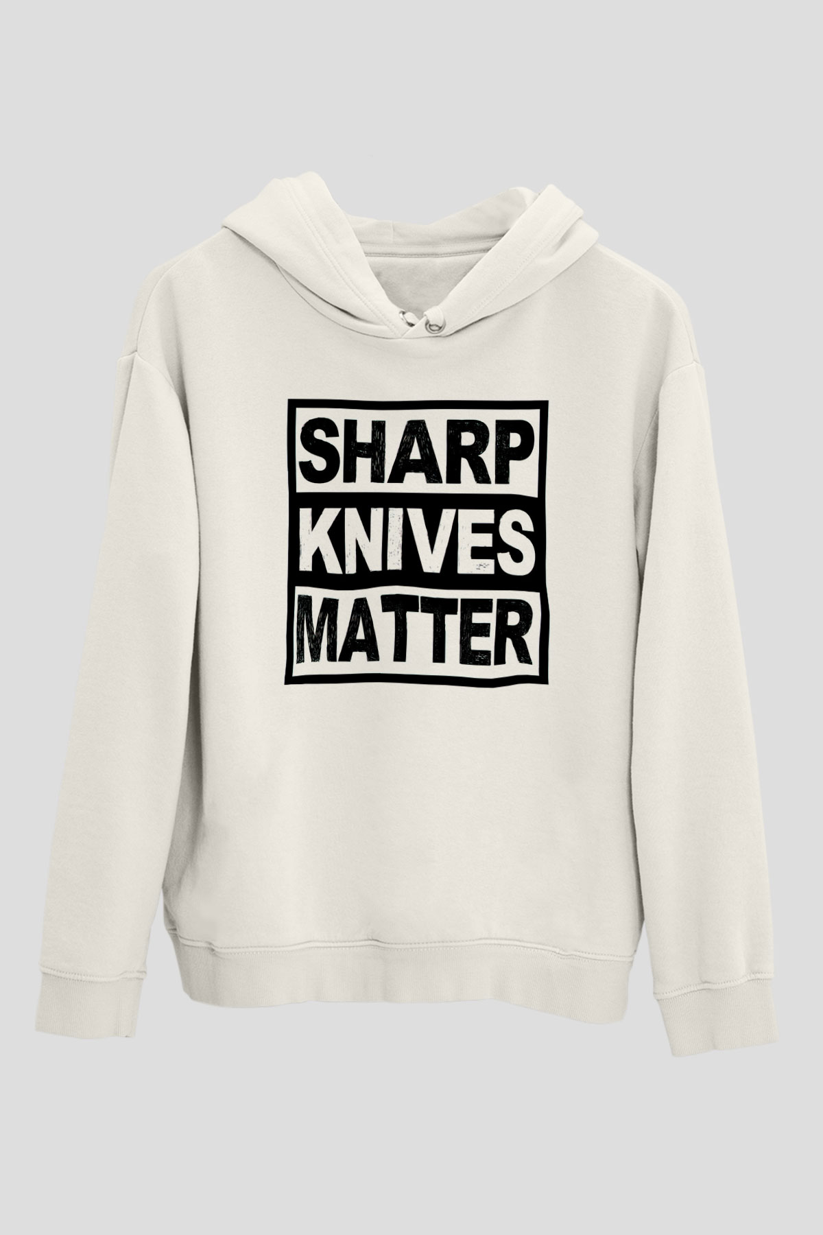 Aşçı Beyaz Unisex Kapüşonlu Sweatshirt