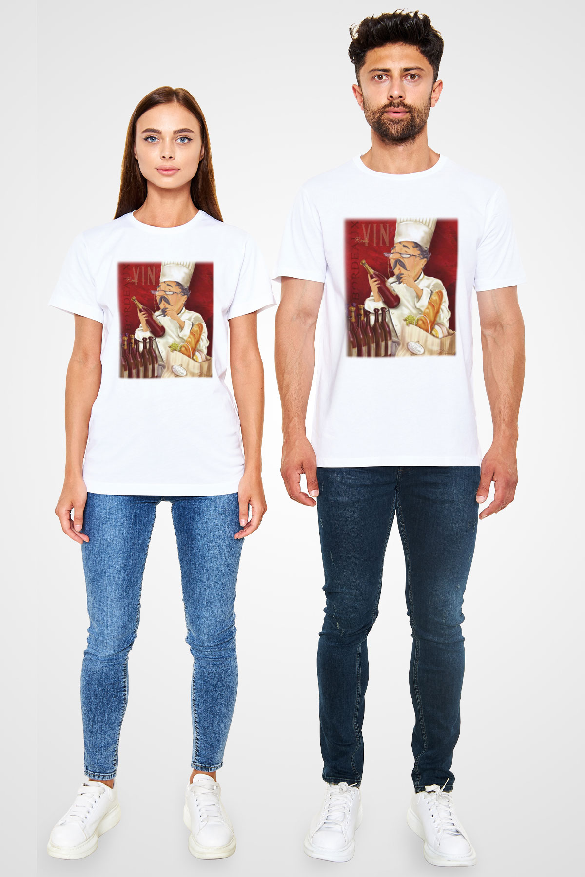 Aşçı Beyaz Unisex Tişört T-Shirt - TişörtFabrikası
