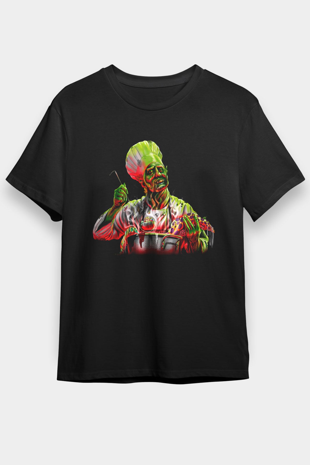 Aşçı Siyah Unisex Tişört T-Shirt - TişörtFabrikası