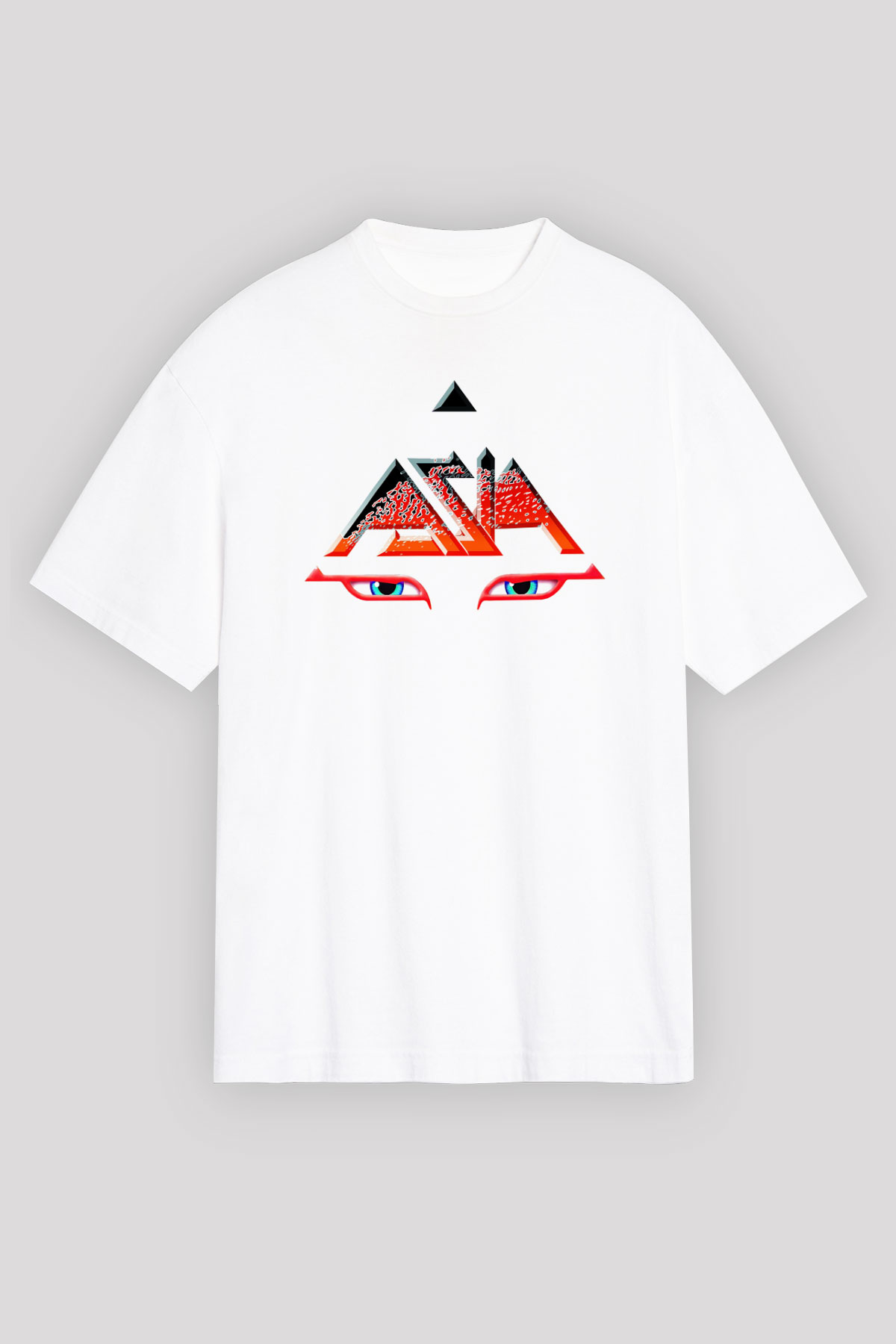 Asia Beyaz Unisex Oversize Tişört T-Shirt