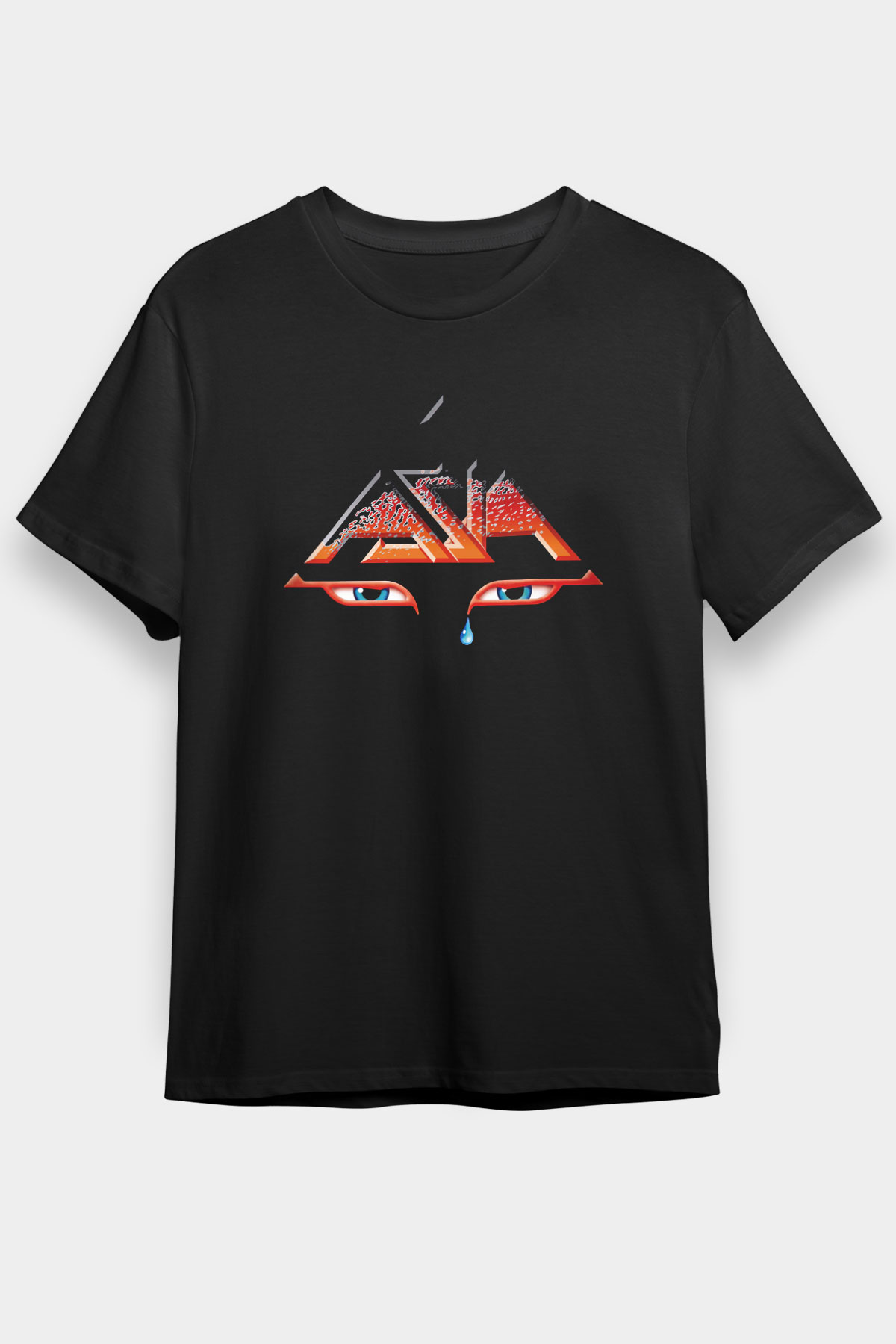Asia Siyah Unisex Tişört T-Shirt - TişörtFabrikası