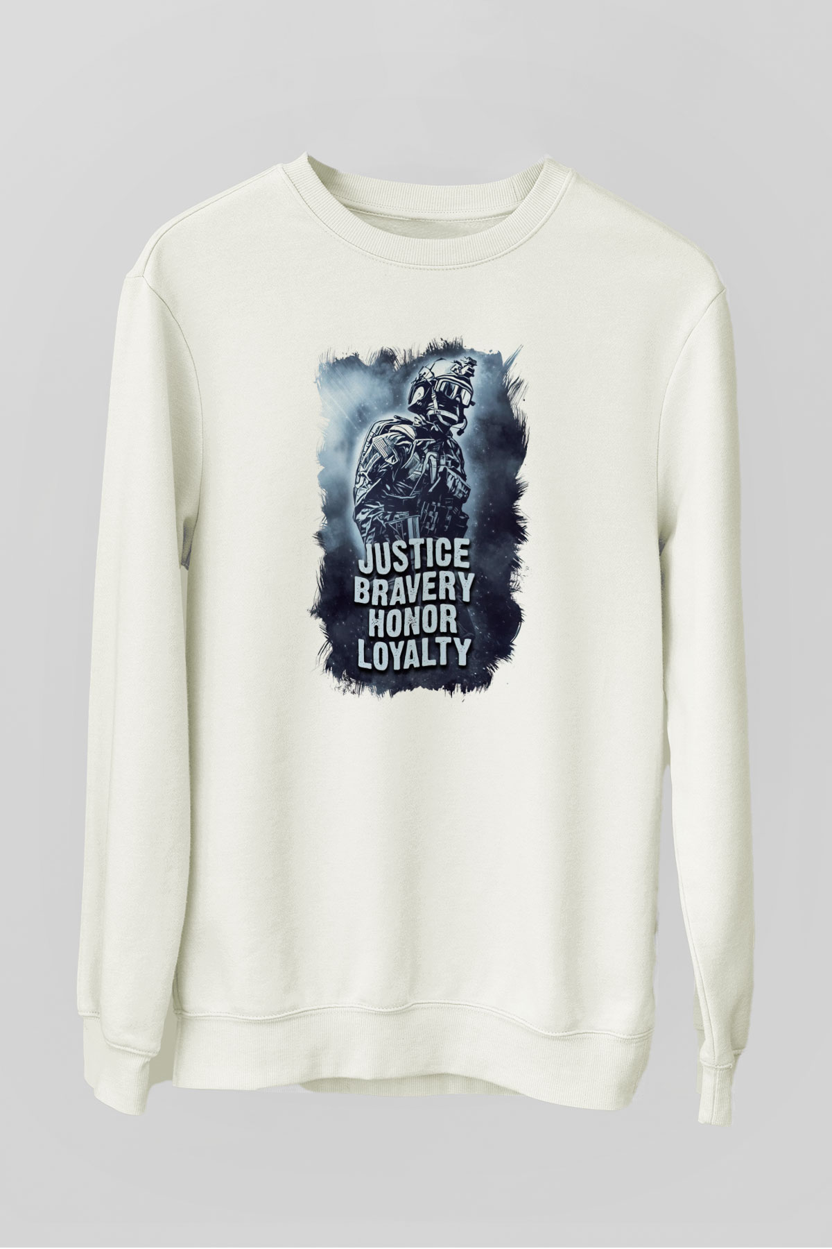 Asker Beyaz Unisex Sweatshirt