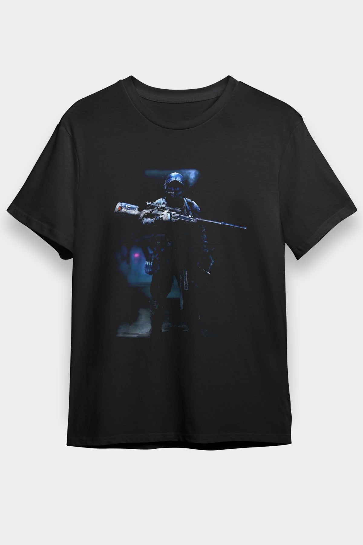 Asker Siyah Unisex Tişört T-Shirt - TişörtFabrikası
