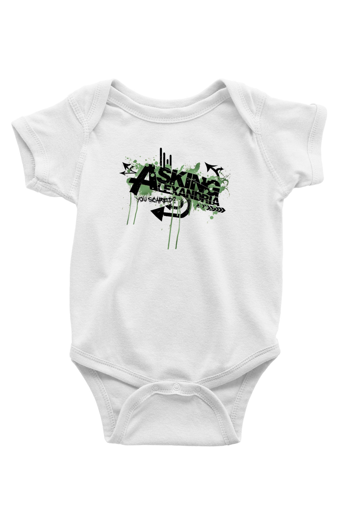 Asking Alexandria Beyaz Bebek Body - Zıbın