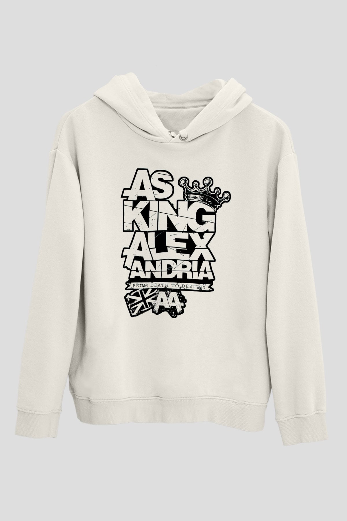Asking Alexandria Beyaz Unisex Kapşonlu Sweatshirt