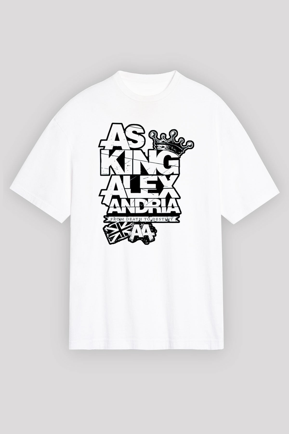 Asking Alexandria Beyaz Unisex Oversize Tişört T-Shirt