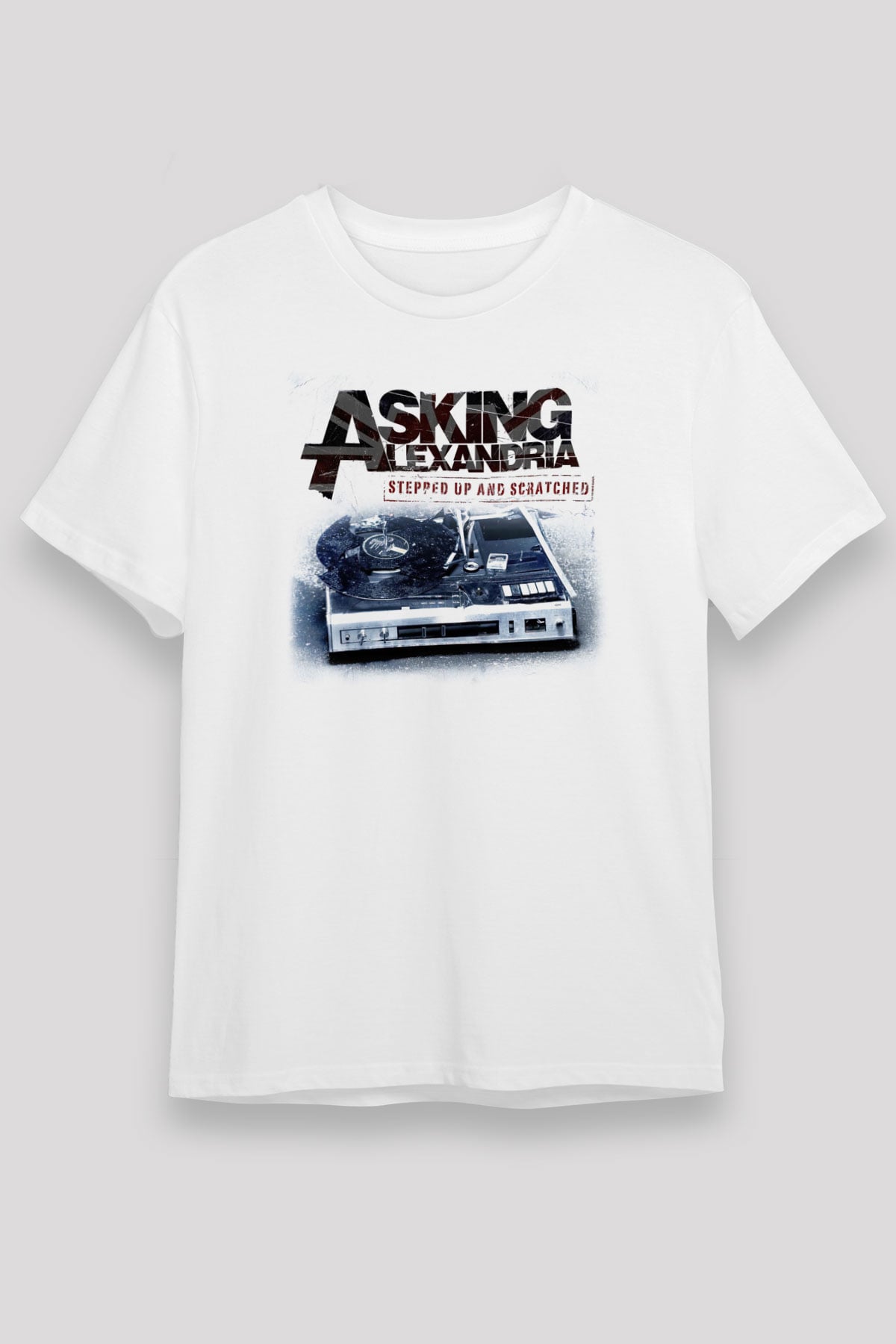 Asking Alexandria Beyaz Unisex Tişört T-Shirt - TişörtFabrikası
