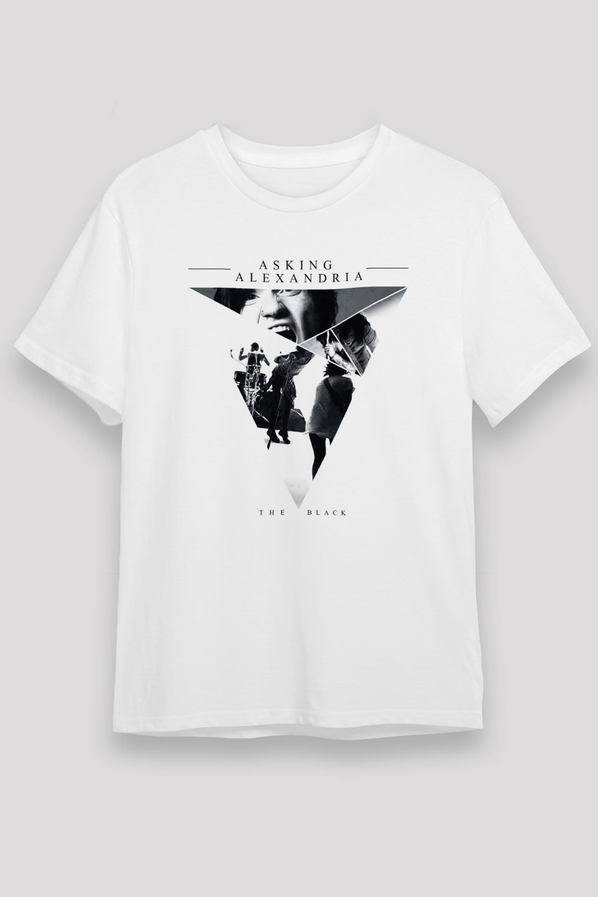 Asking Alexandria Beyaz Unisex Tişört T-Shirt - TişörtFabrikası