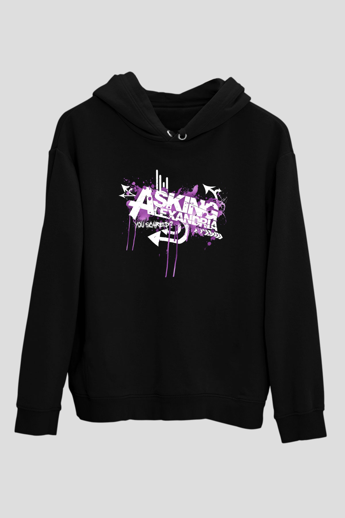 Asking Alexandria Siyah Unisex Hoodie