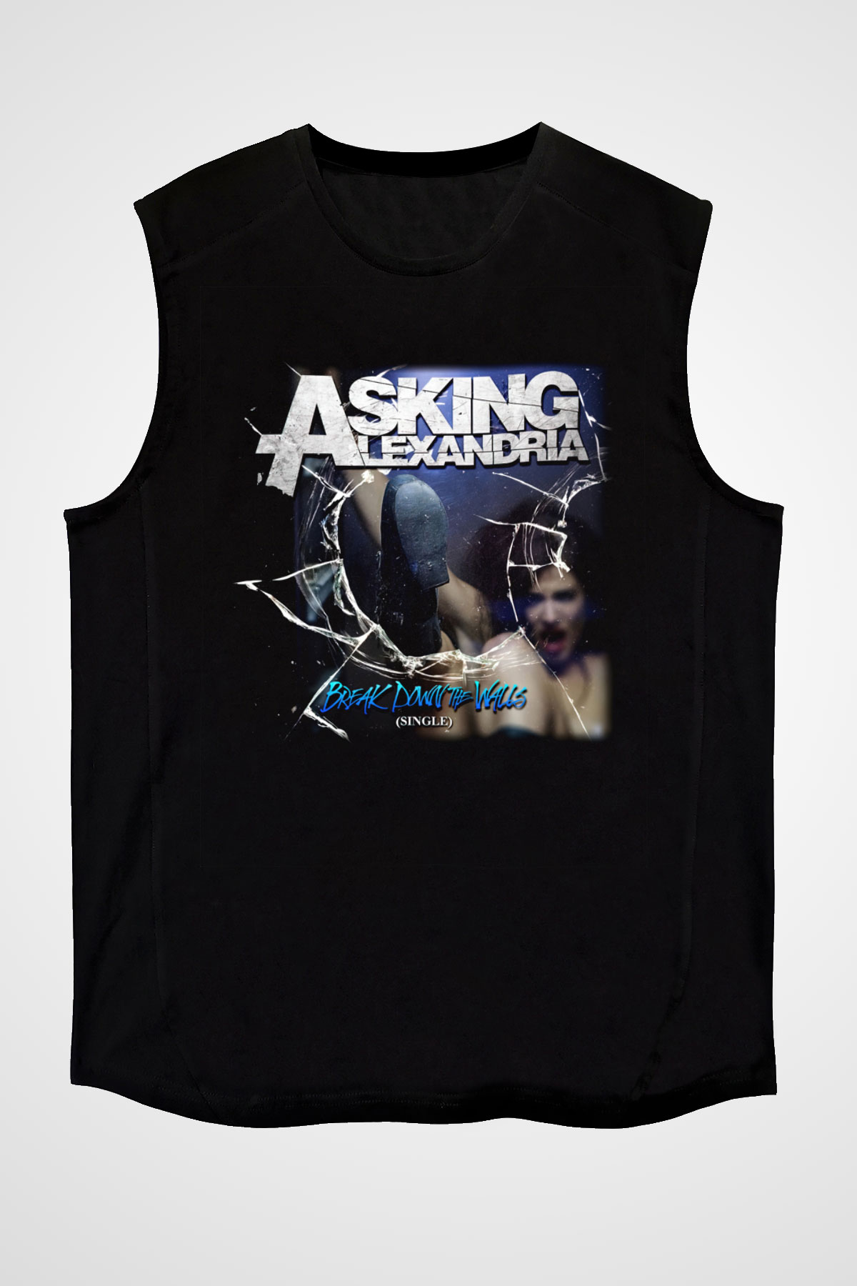 Asking Alexandria Siyah Unisex Kolsuz Tişört