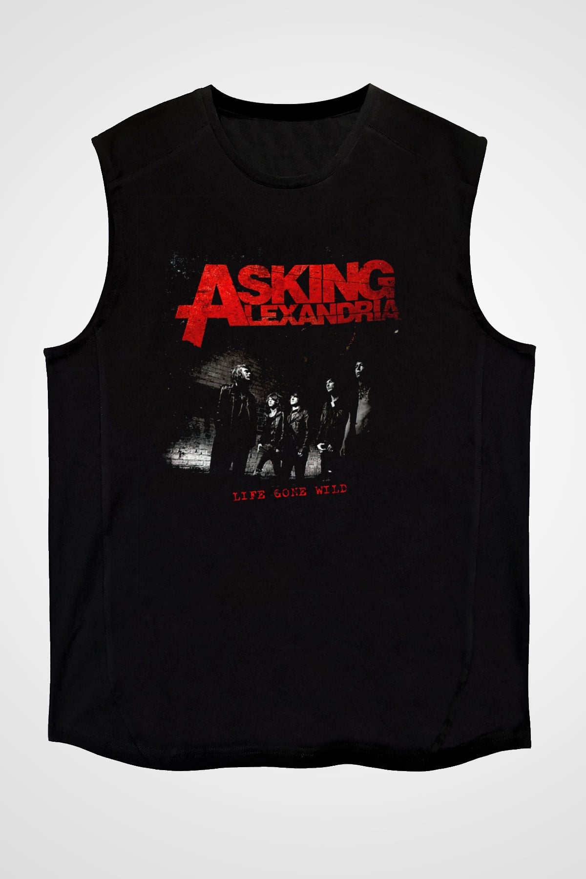 Asking Alexandria Siyah Unisex Kolsuz Tişört