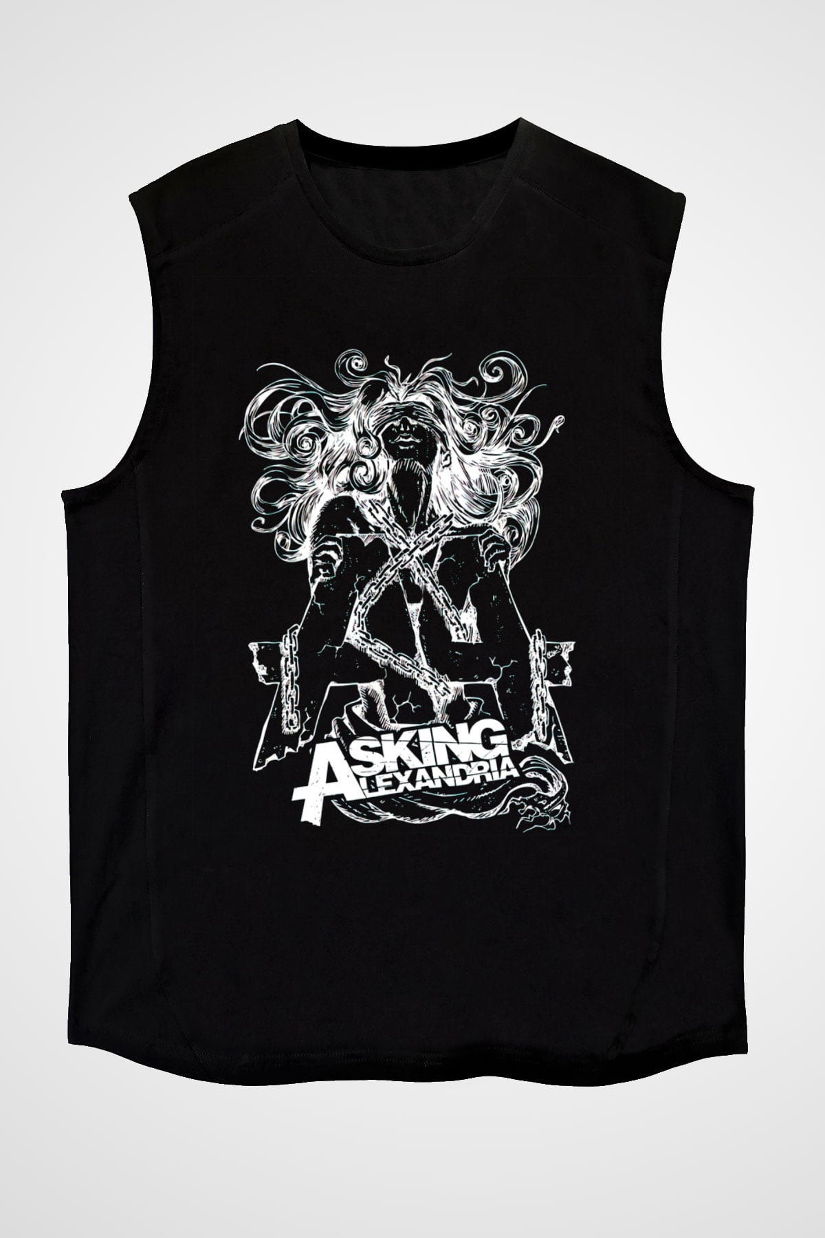 Asking Alexandria Siyah Unisex Kolsuz Tişört