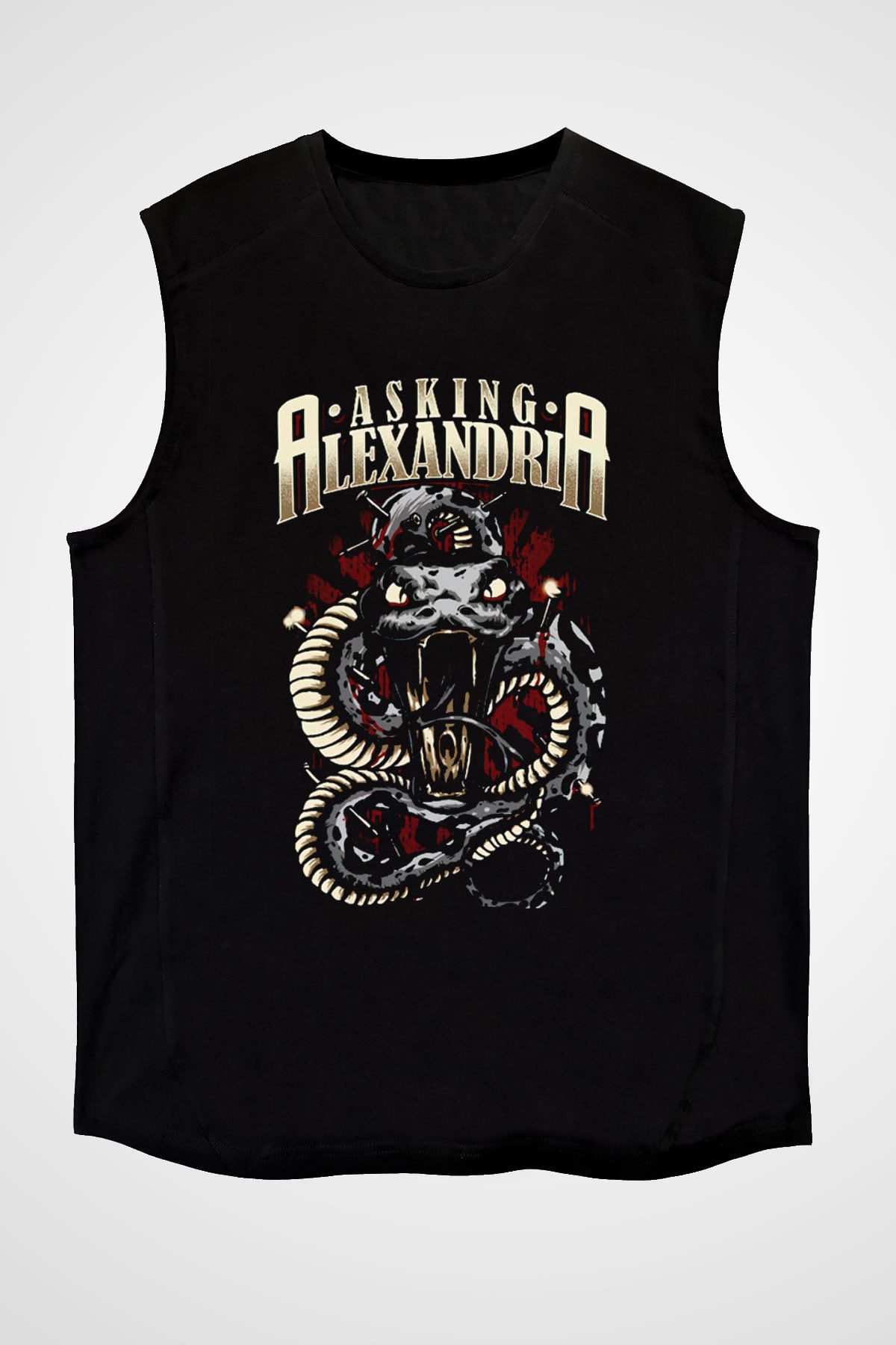 Asking Alexandria Siyah Unisex Kolsuz Tişört