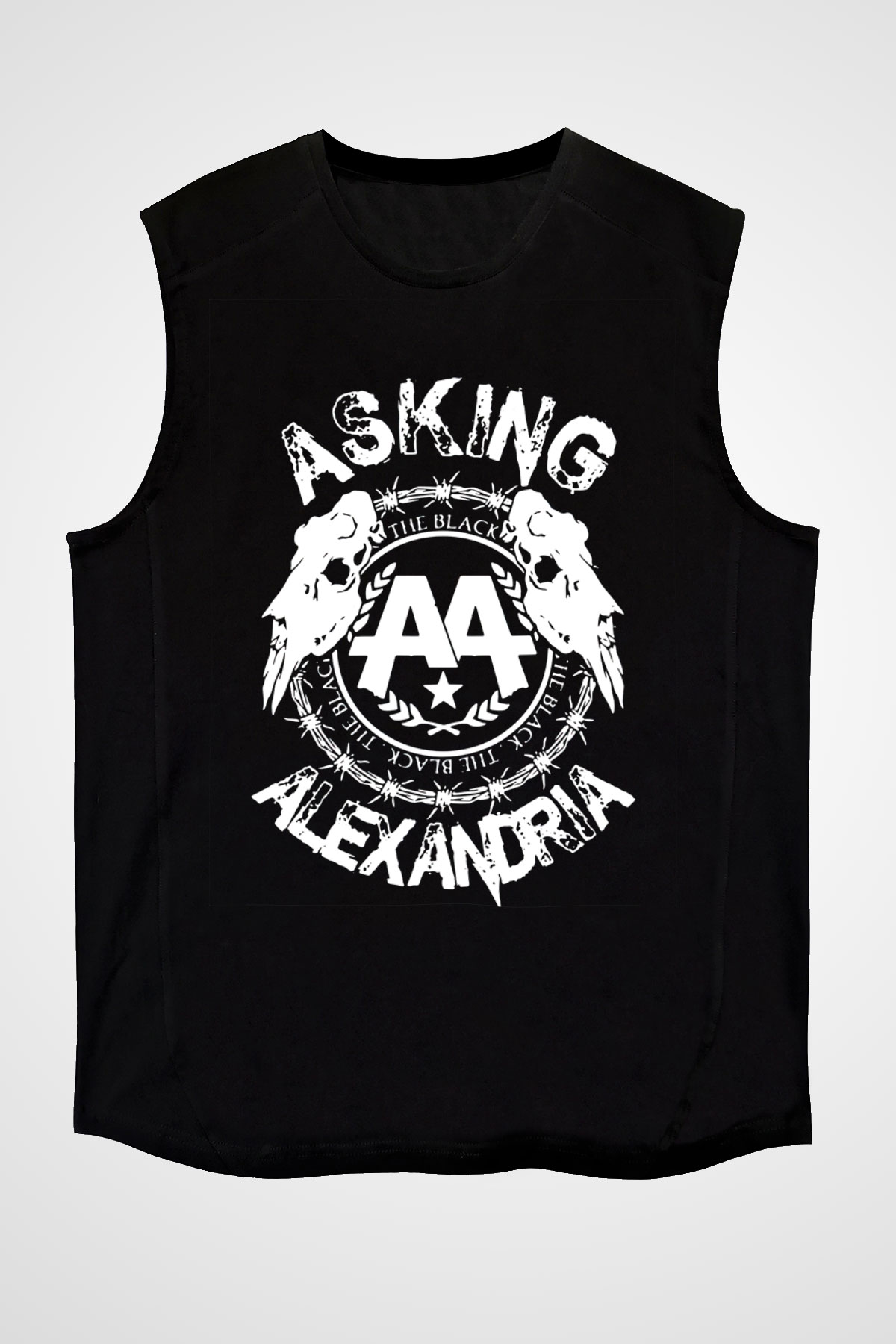 Asking Alexandria Siyah Unisex Kolsuz Tişört