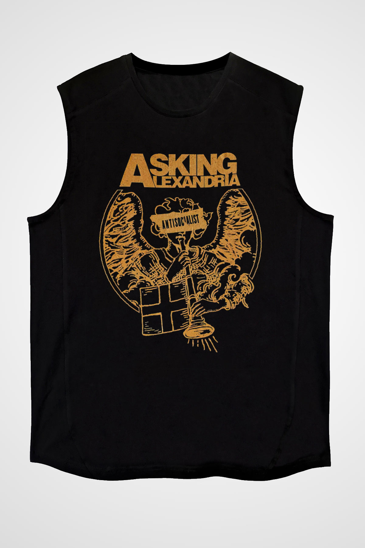 Asking Alexandria Siyah Unisex Kolsuz Tişört