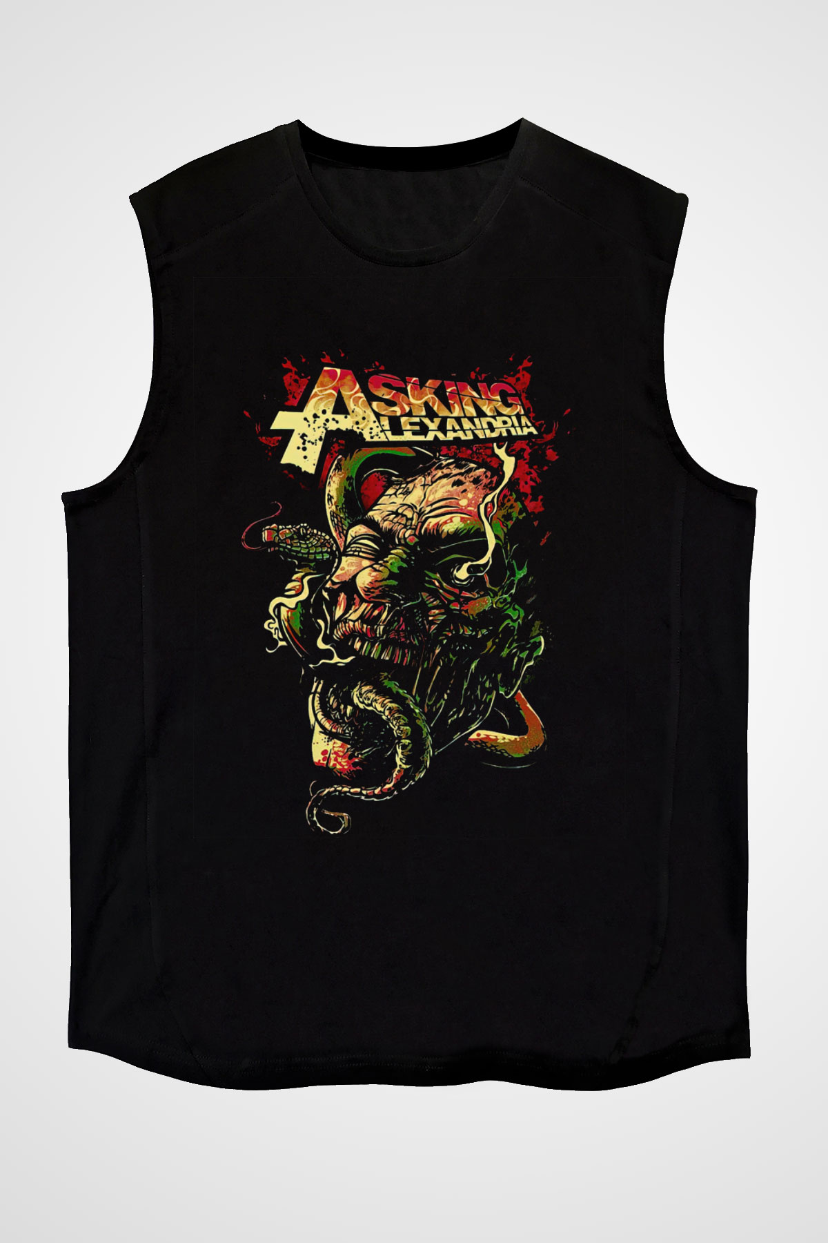 Asking Alexandria Siyah Unisex Kolsuz Tişört