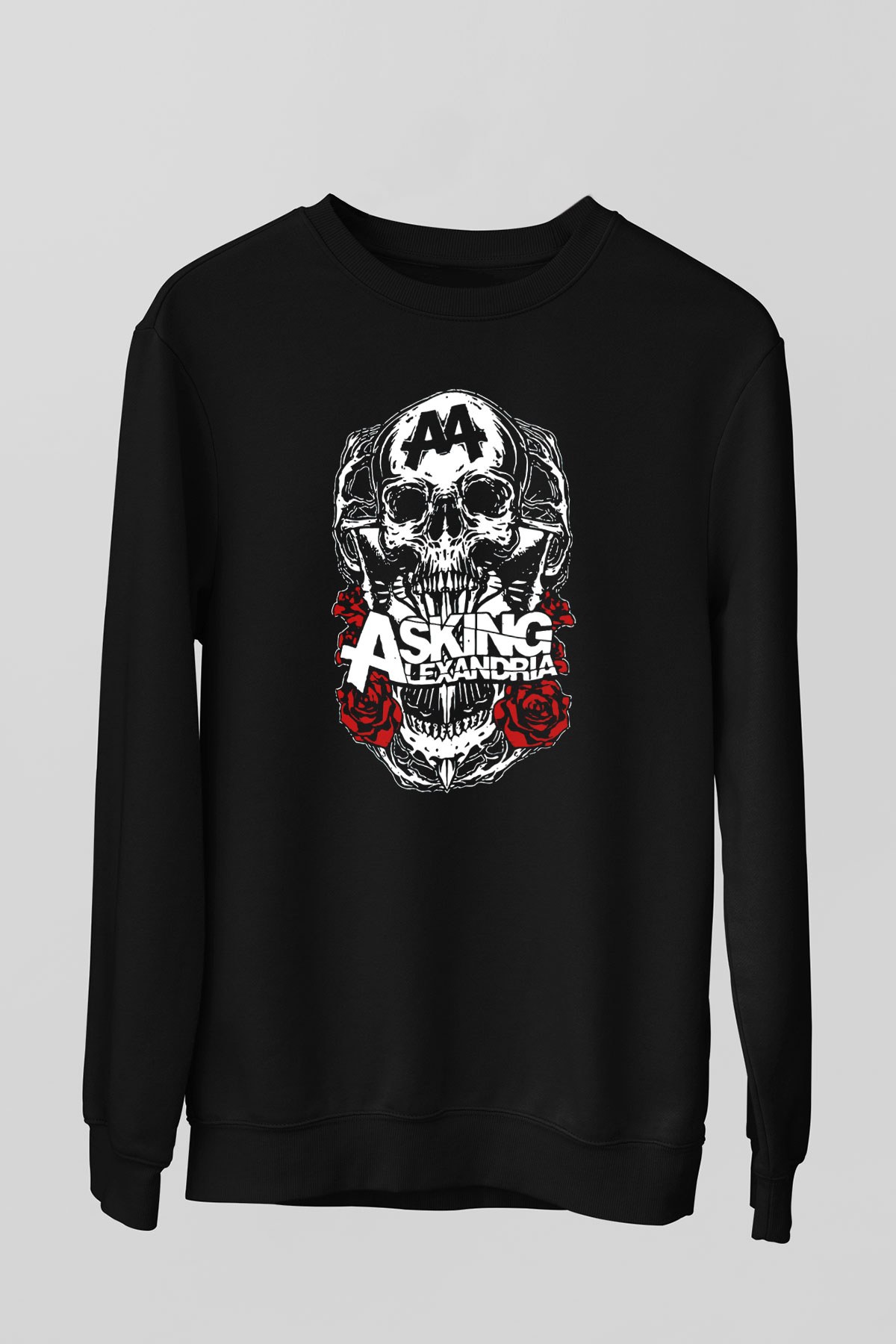 Asking Alexandria Siyah Unisex Sweatshirt