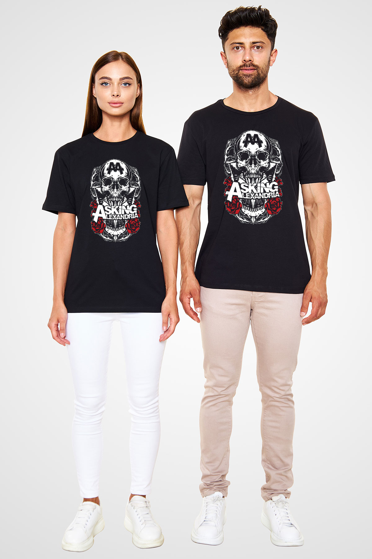 Asking Alexandria Siyah Unisex Tişört T-Shirt - TişörtFabrikası