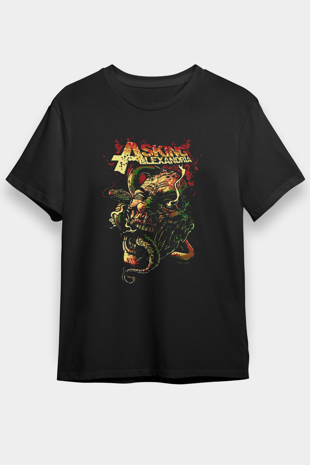 Asking Alexandria Siyah Unisex Tişört T-Shirt - TişörtFabrikası