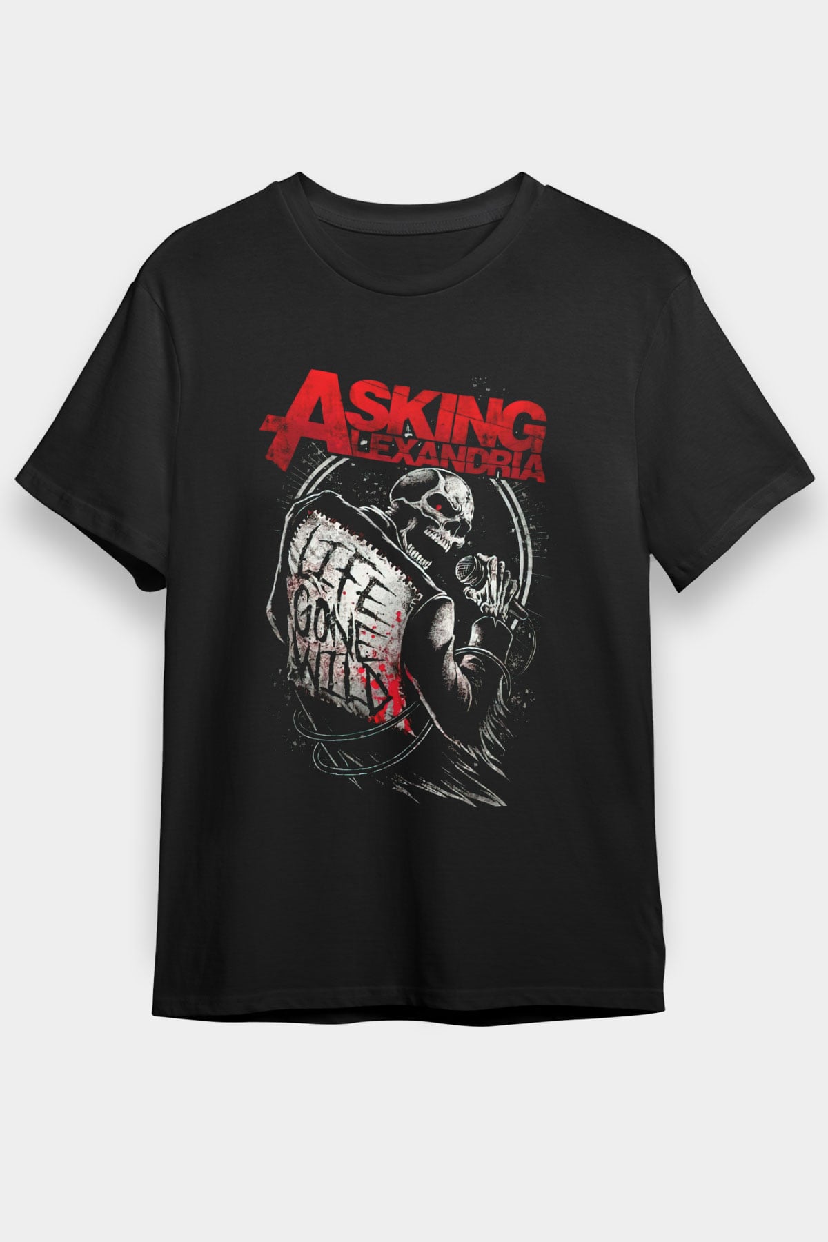 Asking Alexandria Siyah Unisex Tişört T-Shirt - TişörtFabrikası