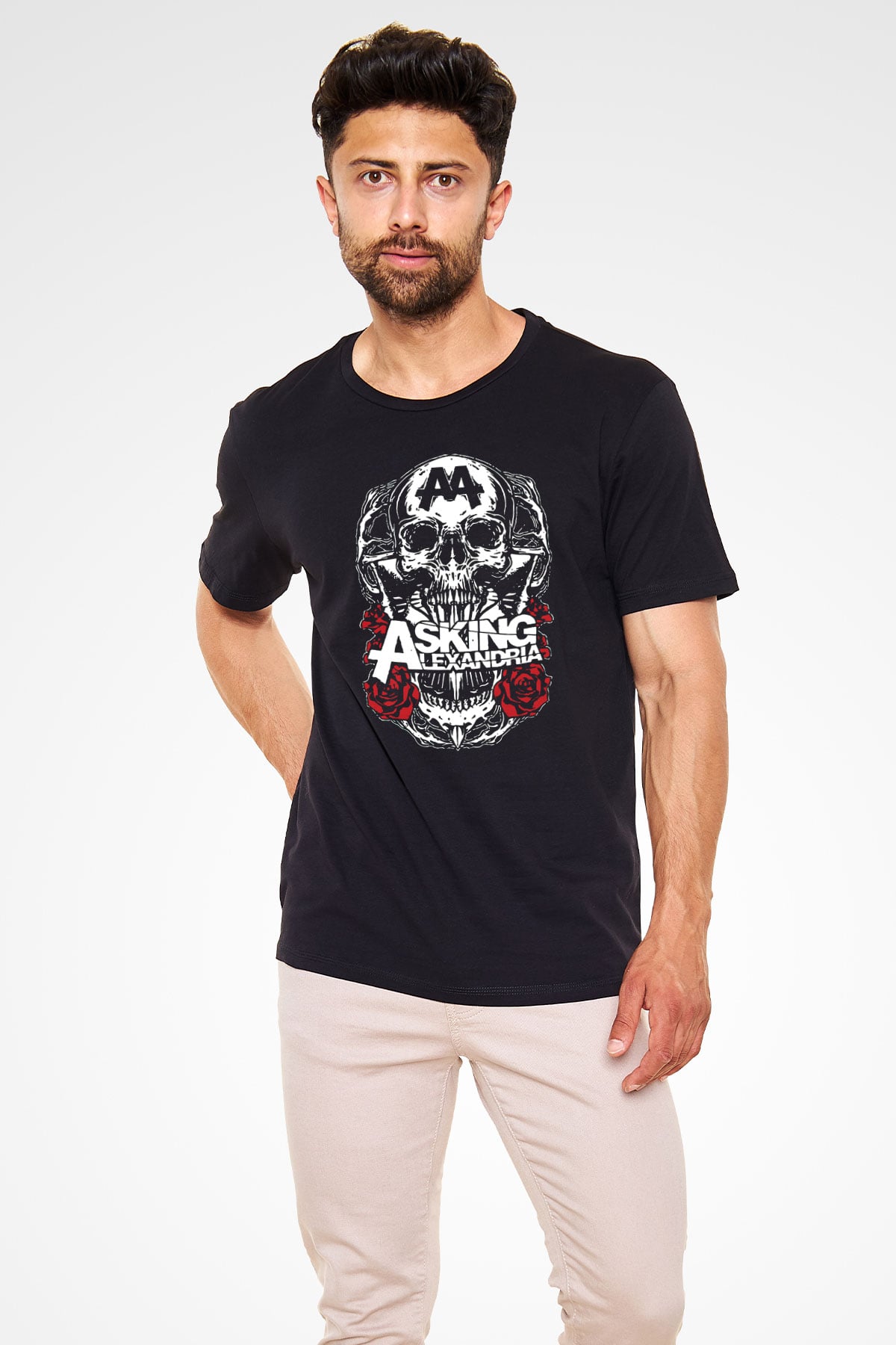 Asking Alexandria Siyah Unisex Tişört T-Shirt - TişörtFabrikası