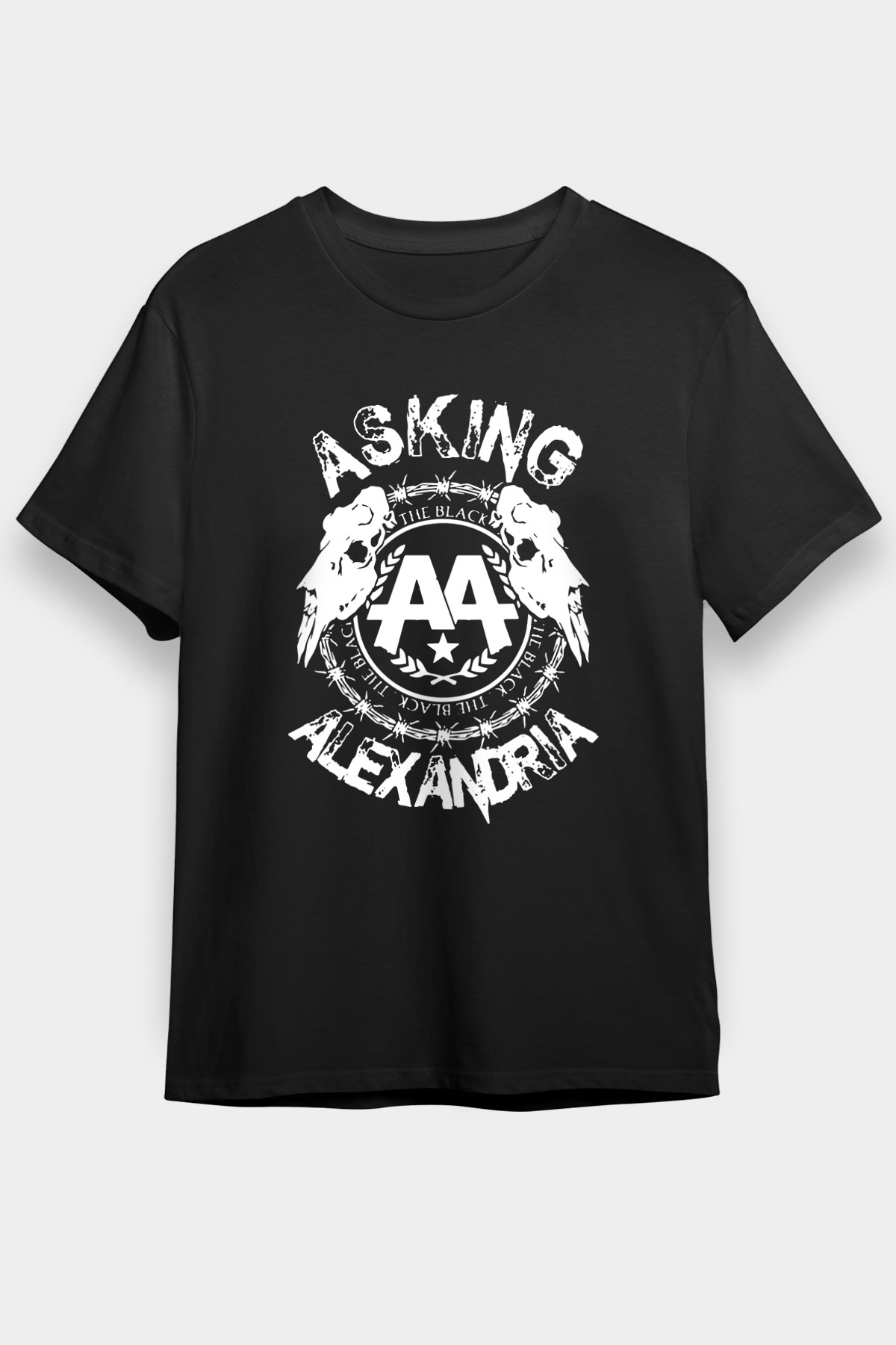 Asking Alexandria Siyah Unisex Tişört T-Shirt - TişörtFabrikası