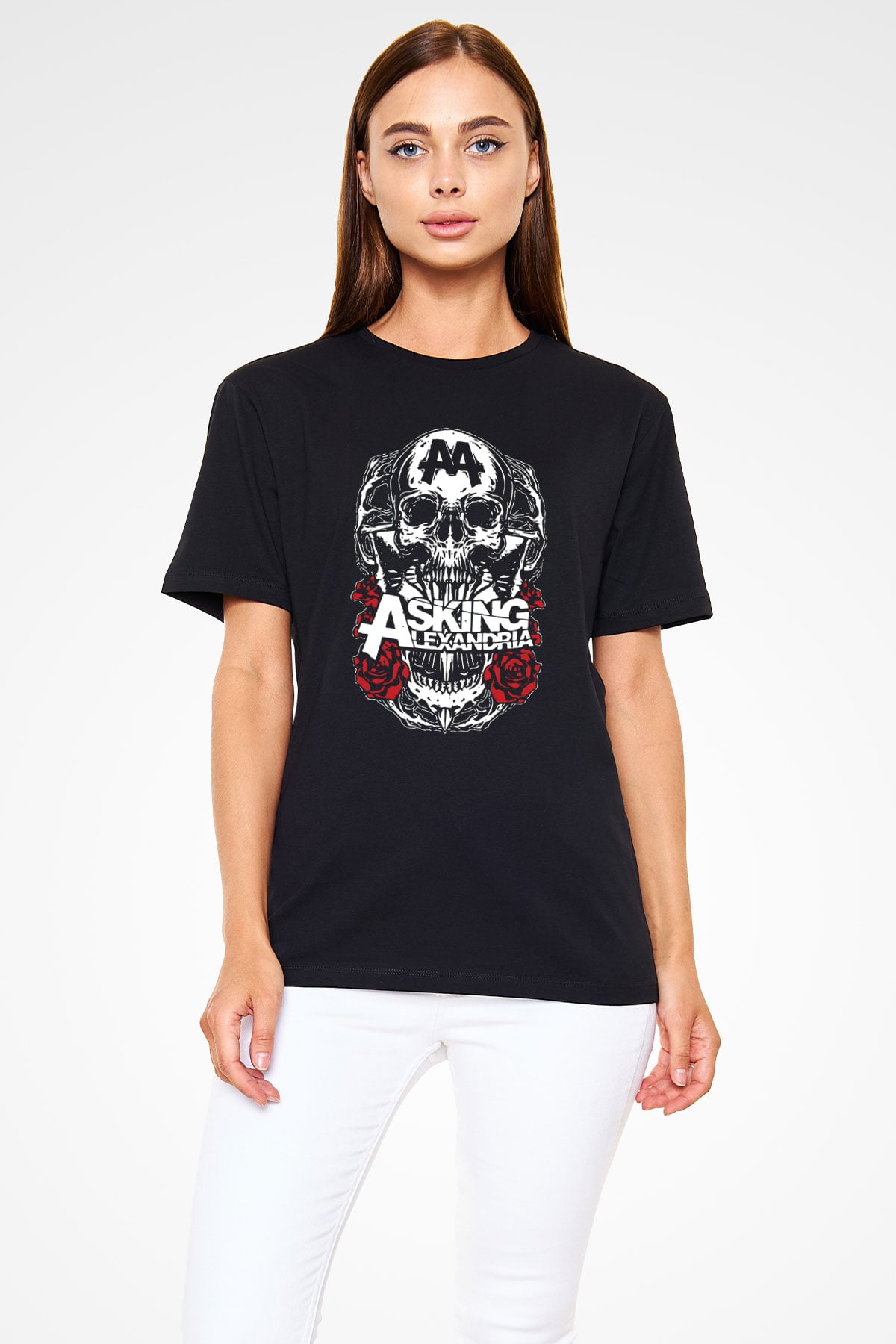 Asking Alexandria Siyah Unisex Tişört T-Shirt - TişörtFabrikası