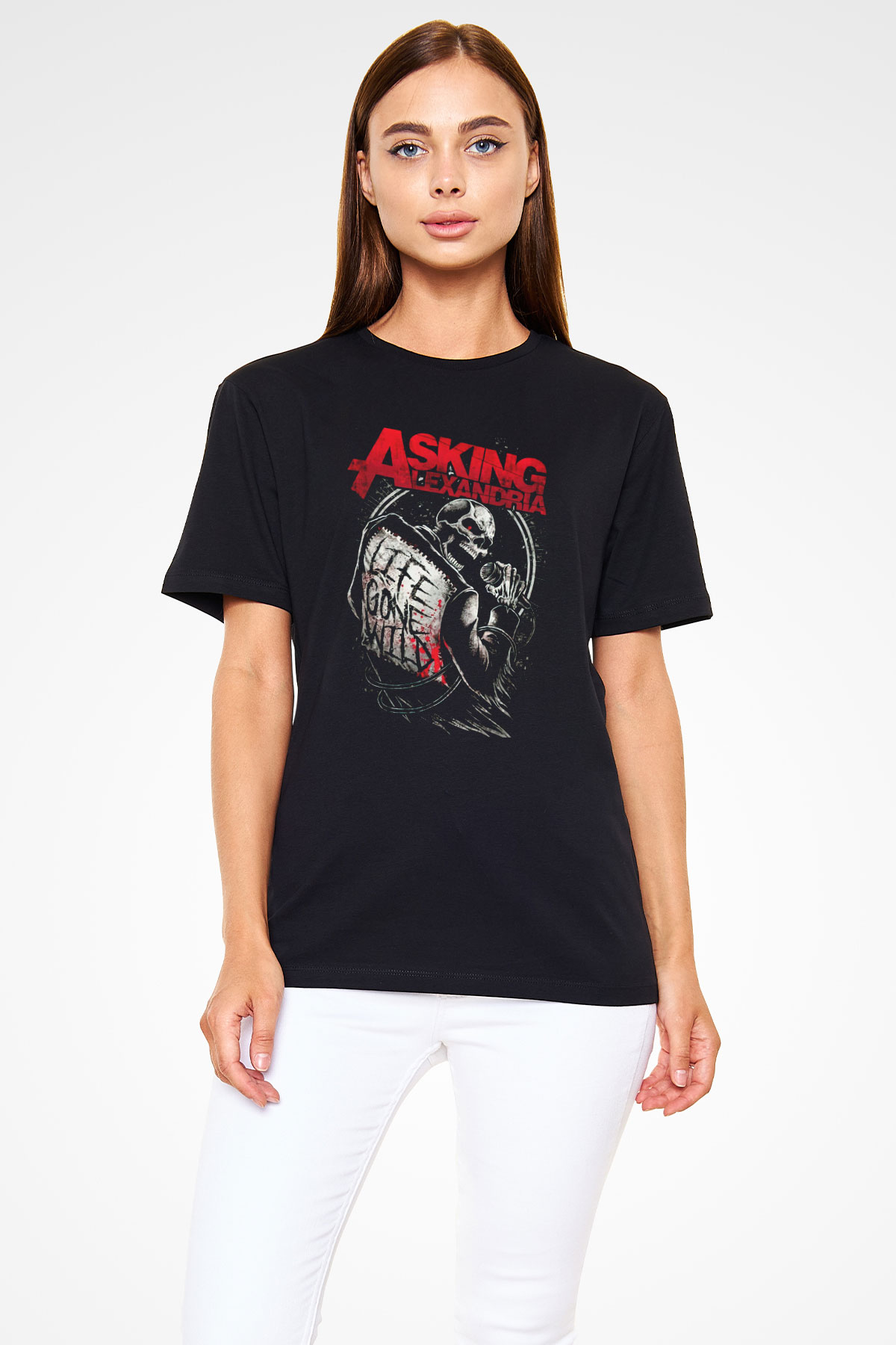 Asking Alexandria Siyah Unisex Tişört T-Shirt - TişörtFabrikası