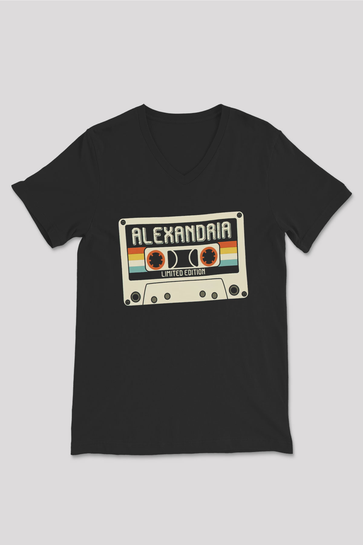 Asking Alexandria Siyah Unisex V Yaka Tişört