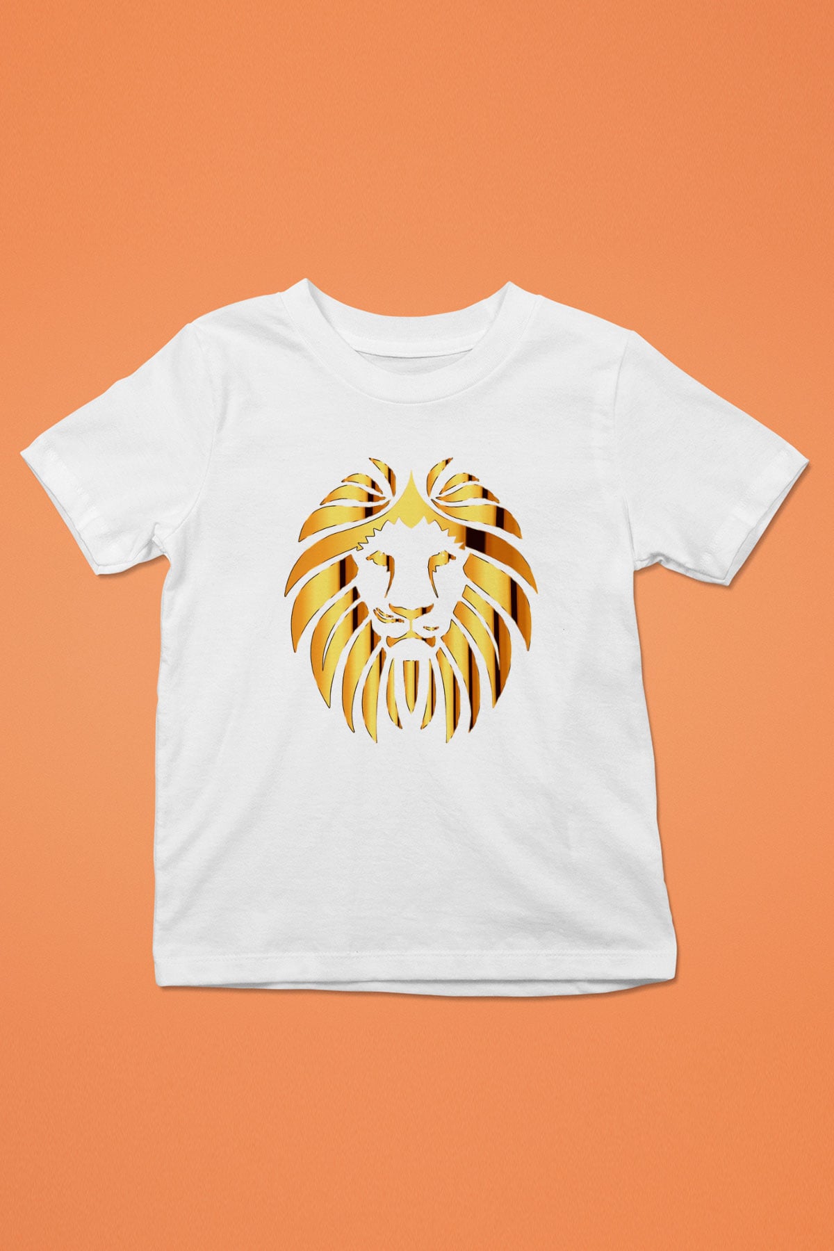 Aslan Baskılı Beyaz Unisex Çocuk Tişört