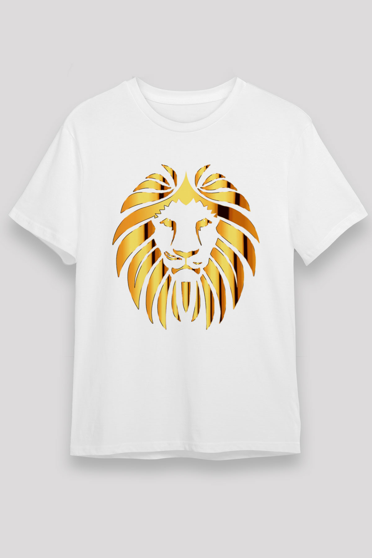 Aslan Beyaz Unisex Tişört T-Shirt - TişörtFabrikası