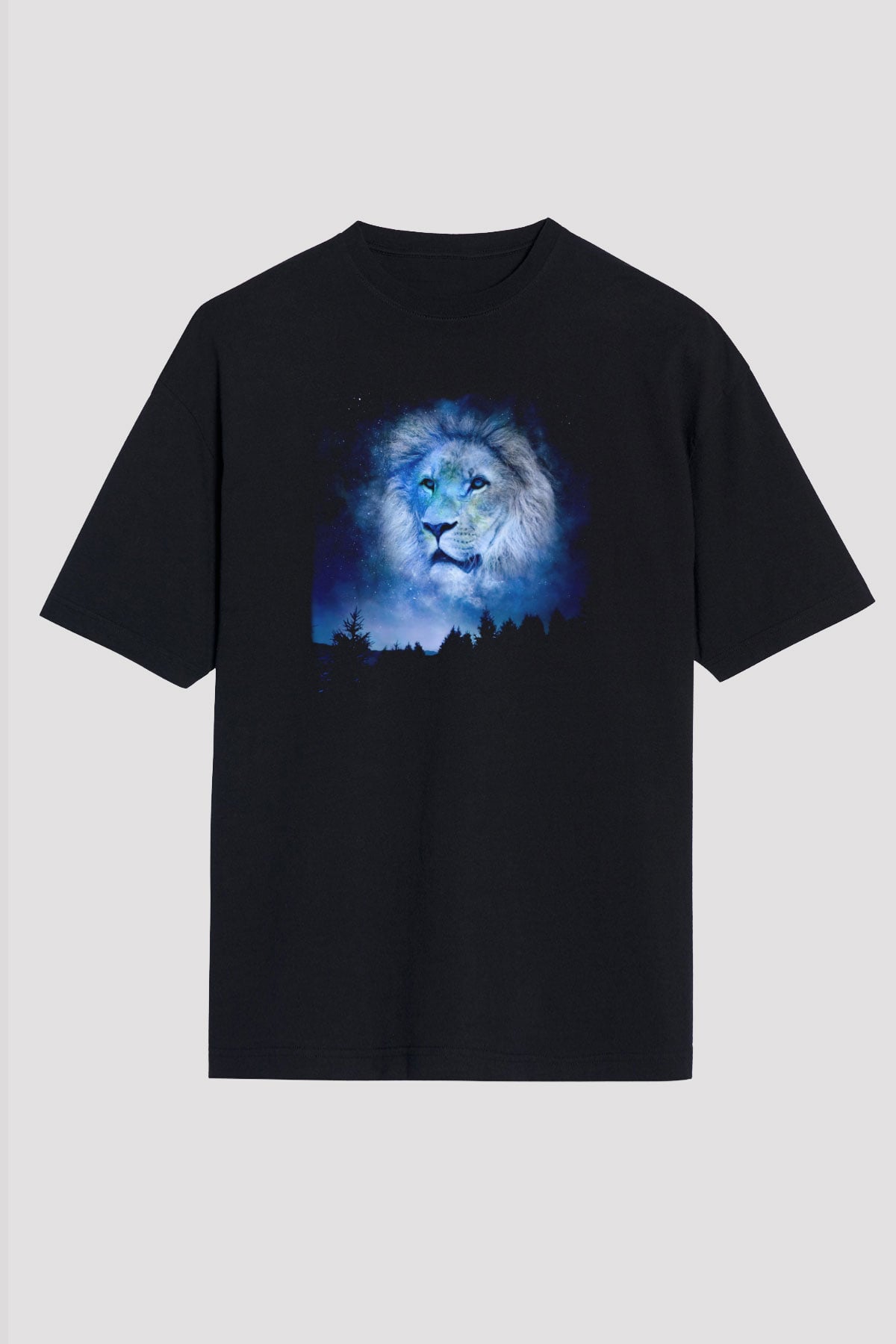 Aslan Siyah Oversize Tişört Oversize T-shirt - TişörtFabrikası