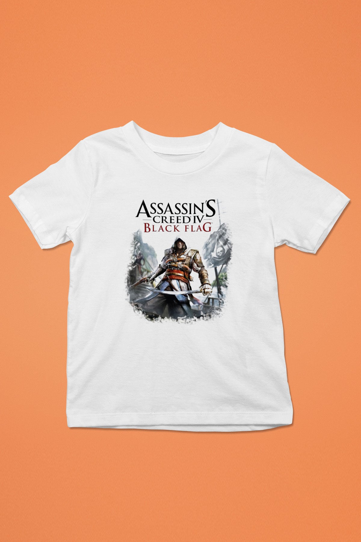 Assassins Creed Baskılı Beyaz Unisex Çocuk Tişört