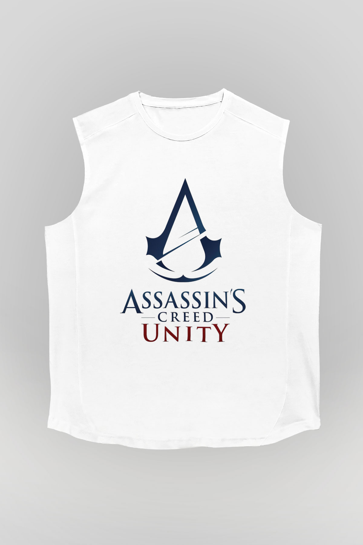 Assassins Creed Beyaz Unisex Kolsuz Tişört