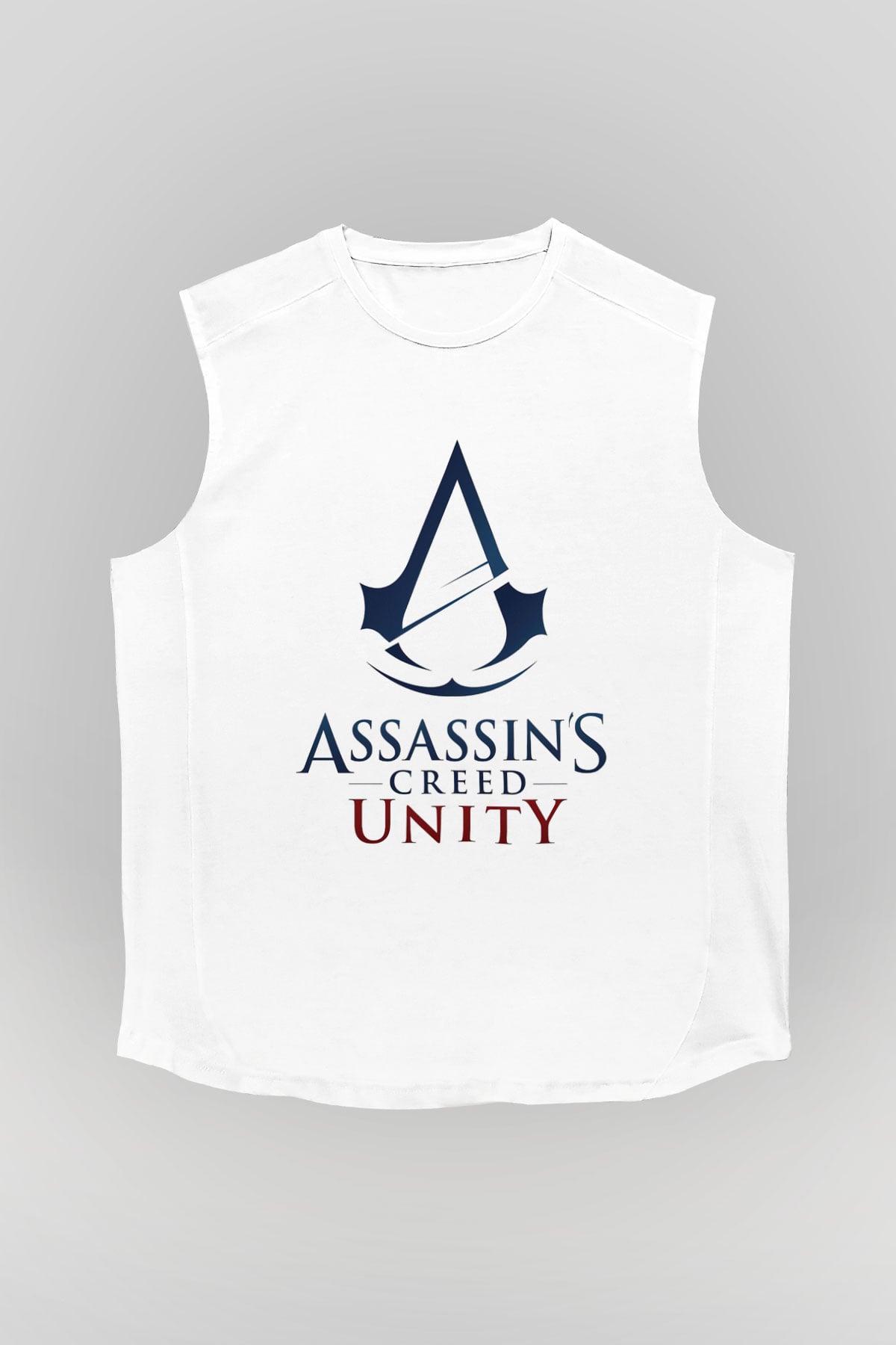 Assassins Creed Beyaz Unisex Kolsuz Tişört