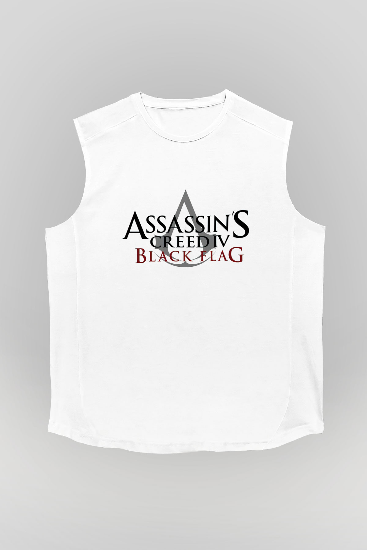 Assassins Creed Beyaz Unisex Kolsuz Tişört