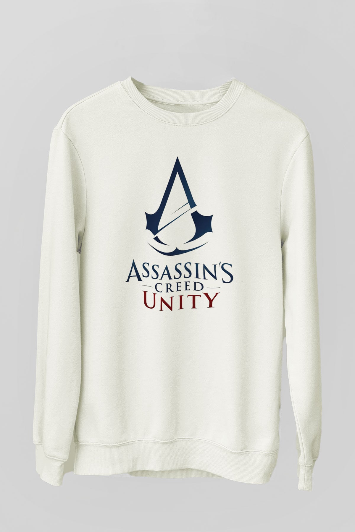 Assassins Creed Beyaz Unisex Sweatshirt
