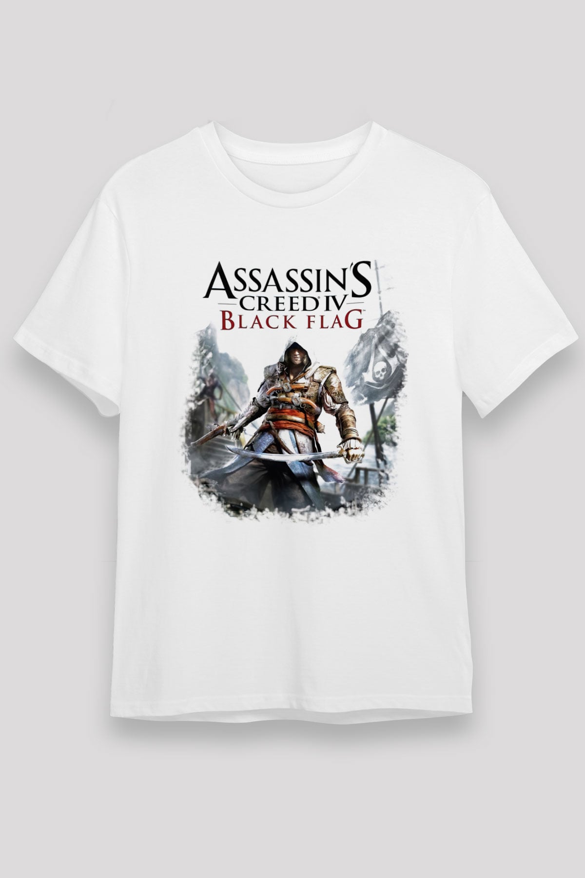 Assassins Creed Beyaz Unisex Tişört T-Shirt