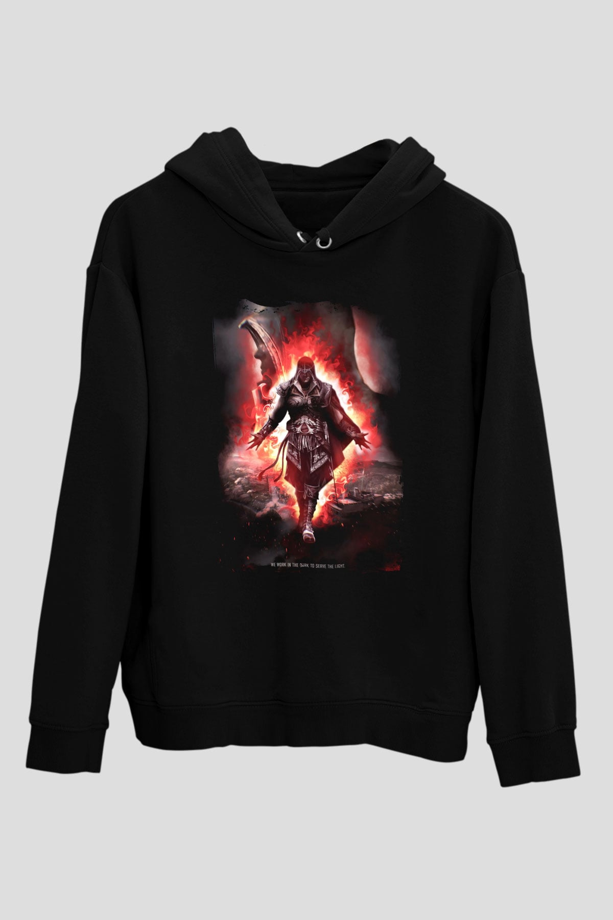 Assassins Creed Siyah Unisex Hoodie