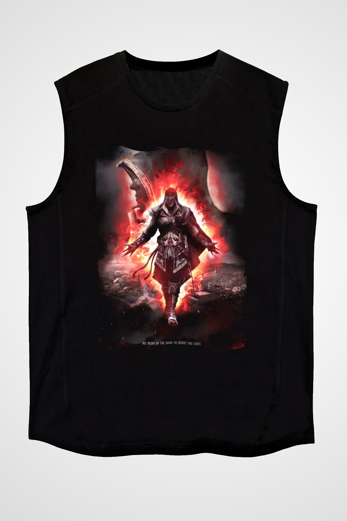 Assassins Creed Siyah Unisex Kolsuz Tişört