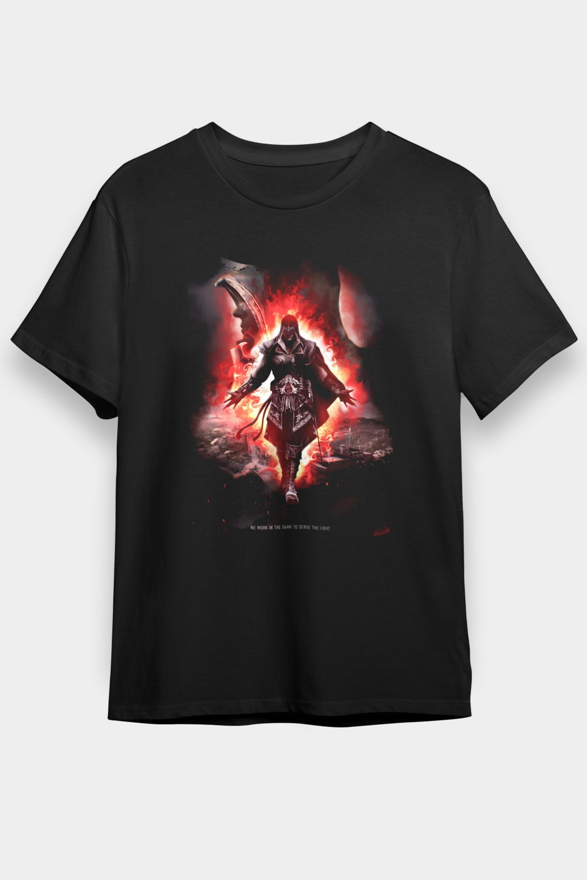 Assassins Creed Siyah Unisex Tişört T-Shirt