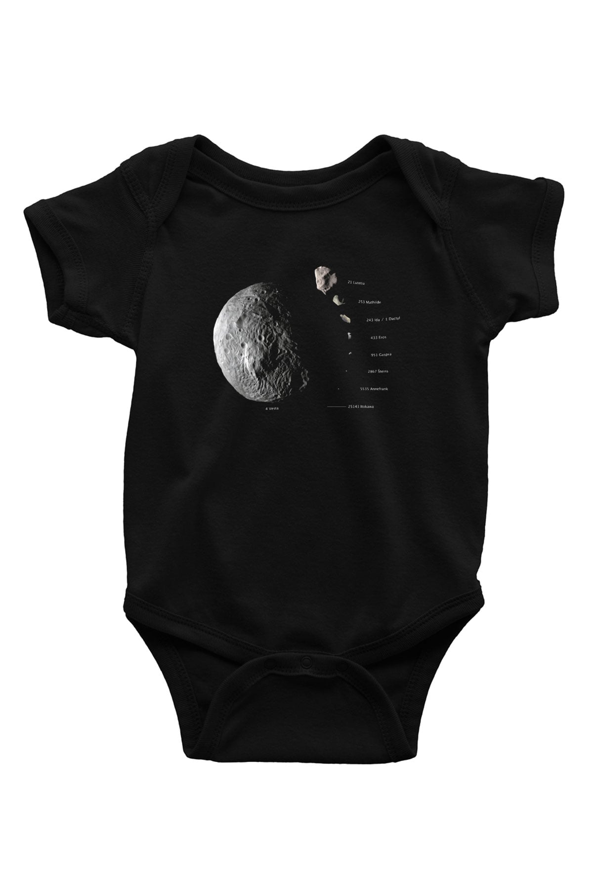 Asteroit Siyah Bebek Body - Zıbın