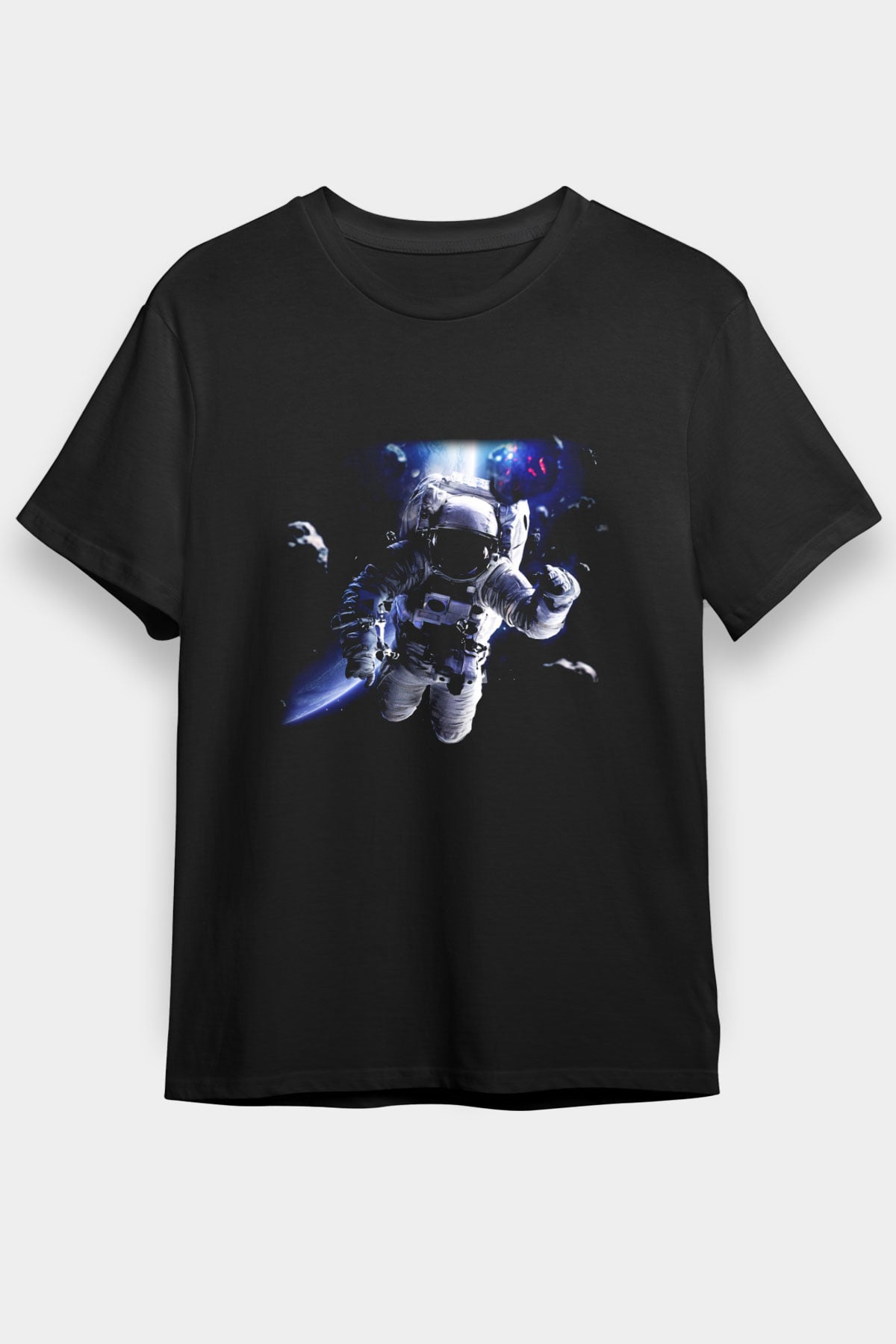 Asteroit Siyah Unisex Tişört T-Shirt - TişörtFabrikası