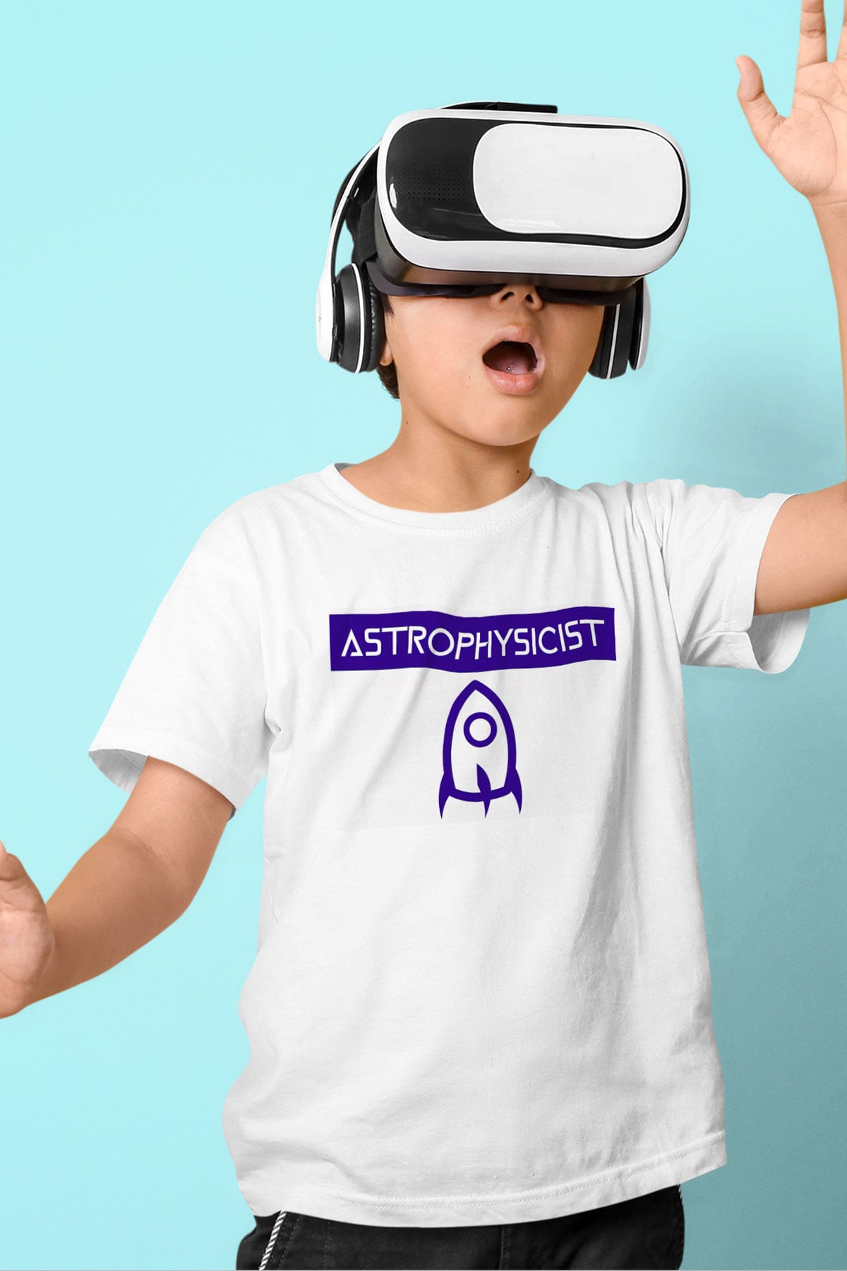 Astrofizikçi Beyaz Unisex Çocuk Tişört