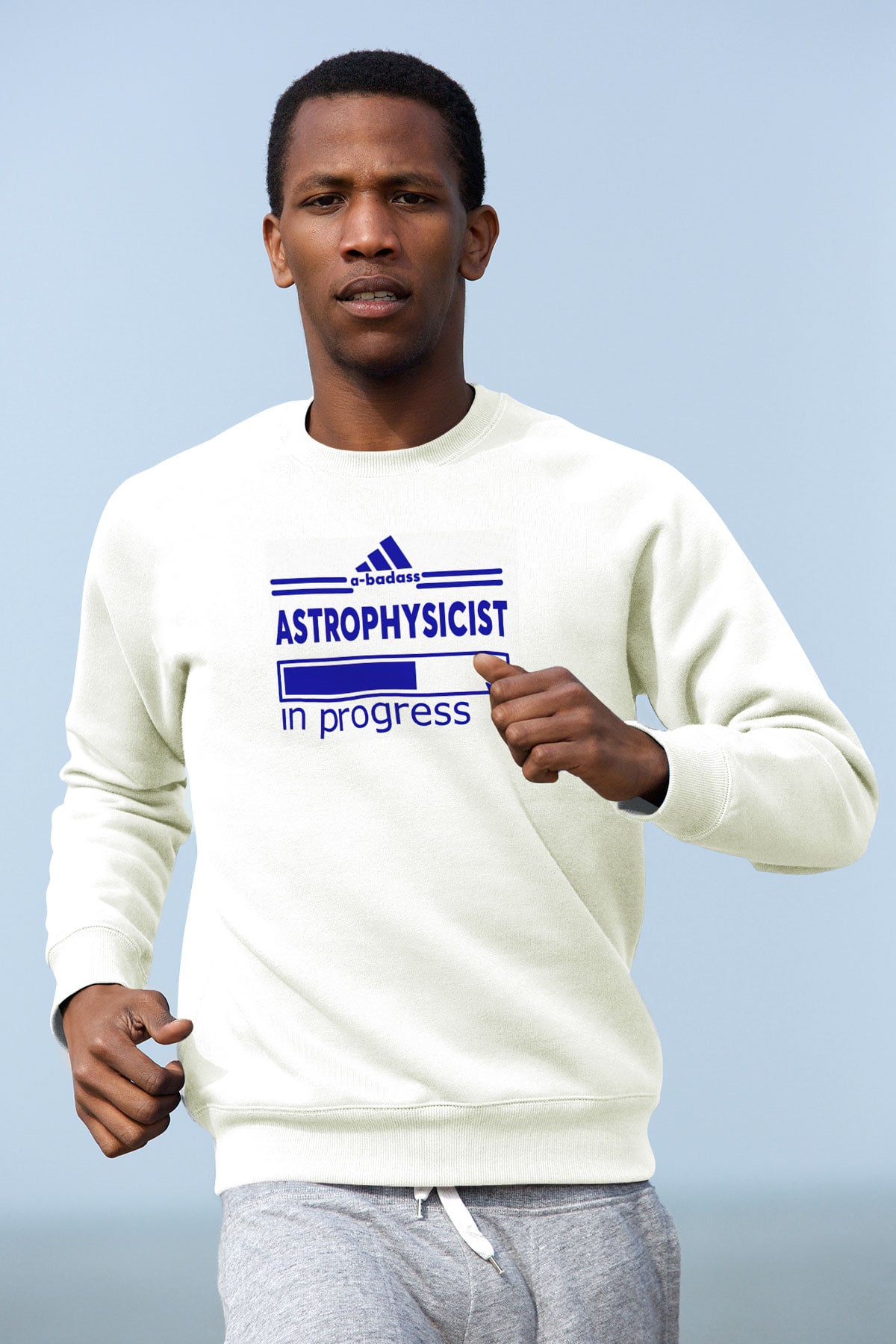 Astrofizikçi Beyaz Unisex Sweatshirt