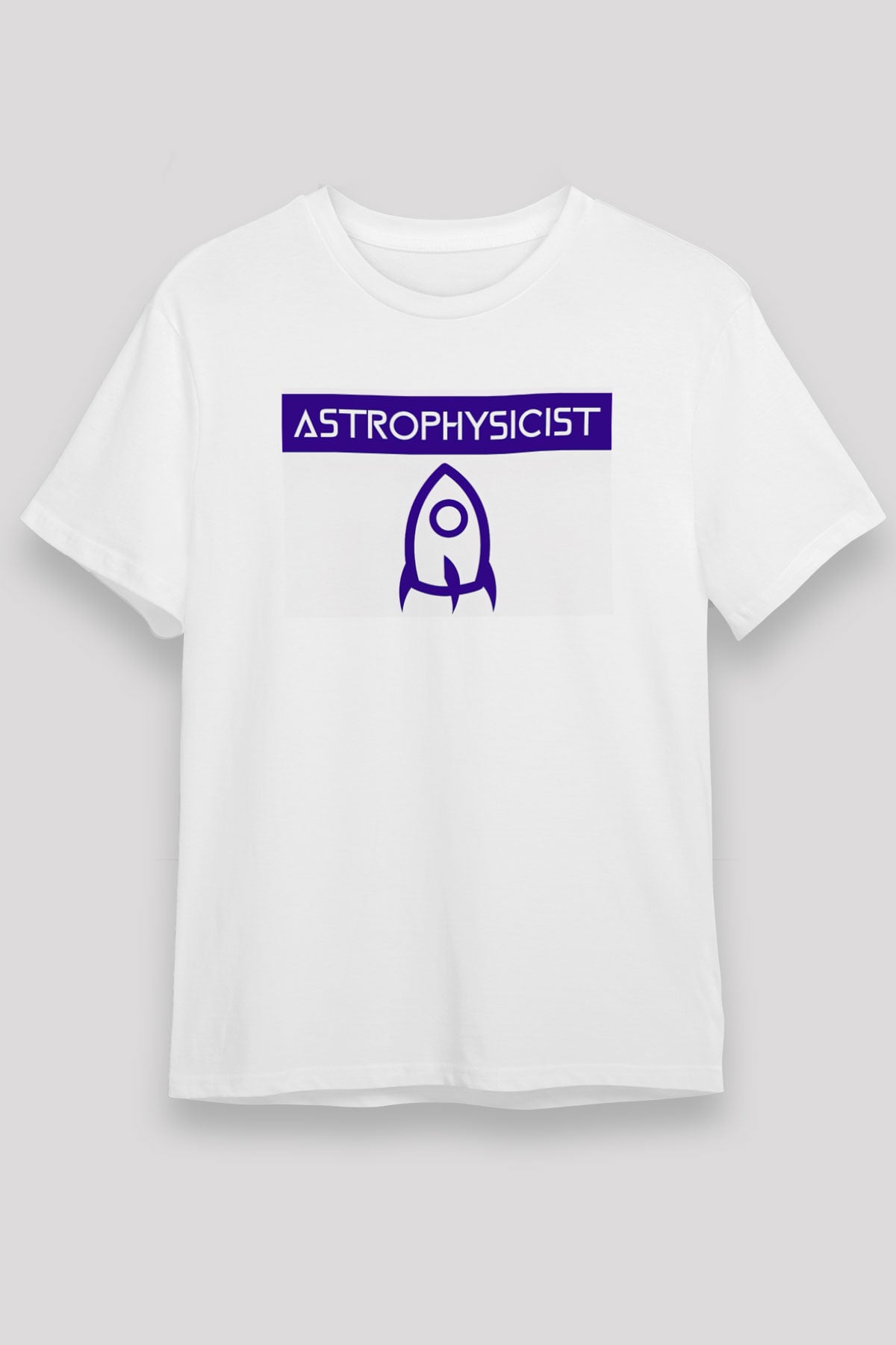 Astrofizikçi Beyaz Unisex Tişört T-Shirt - TişörtFabrikası
