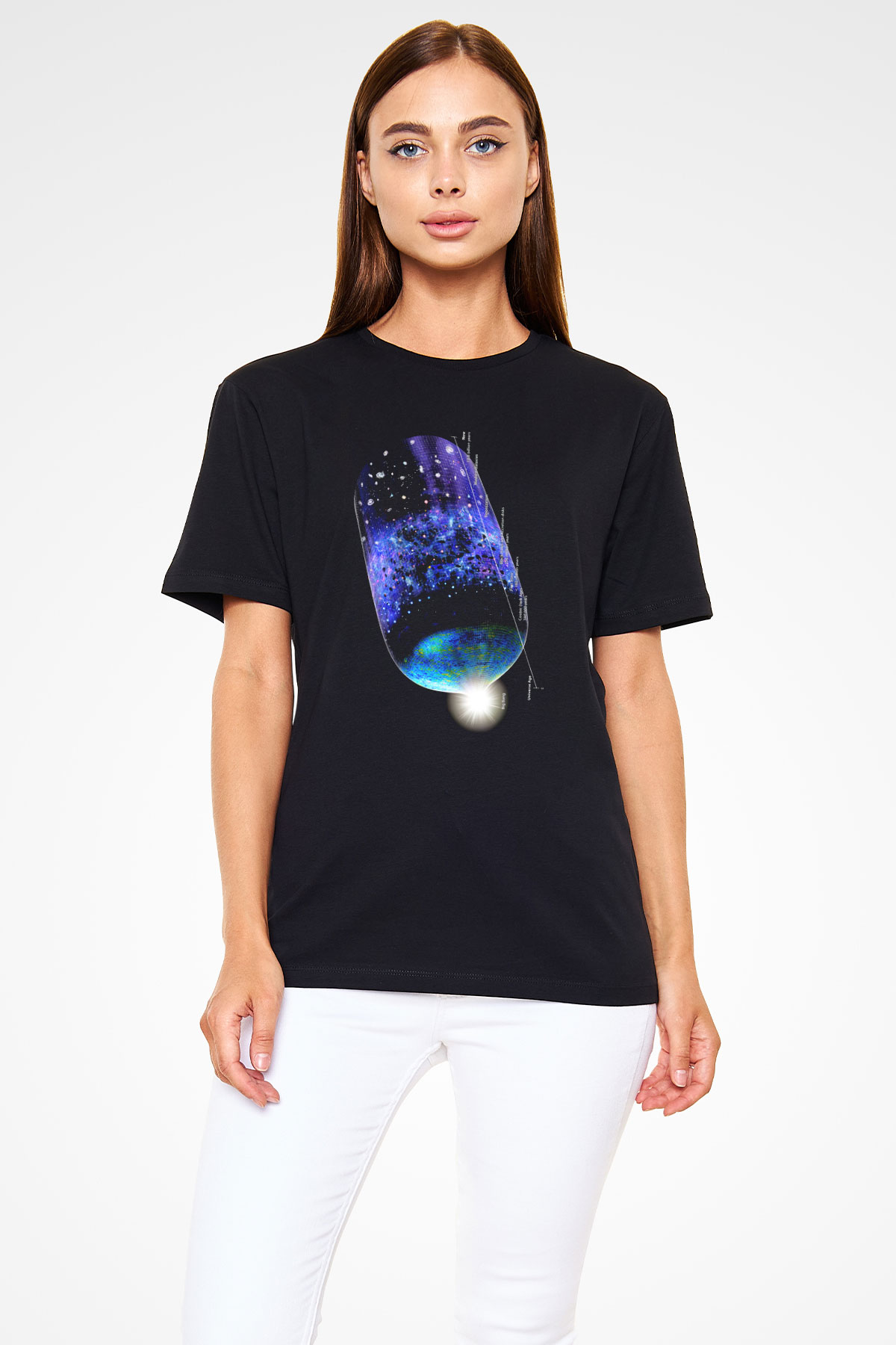 Astrofizikçi Siyah Unisex Tişört T-Shirt - TişörtFabrikası