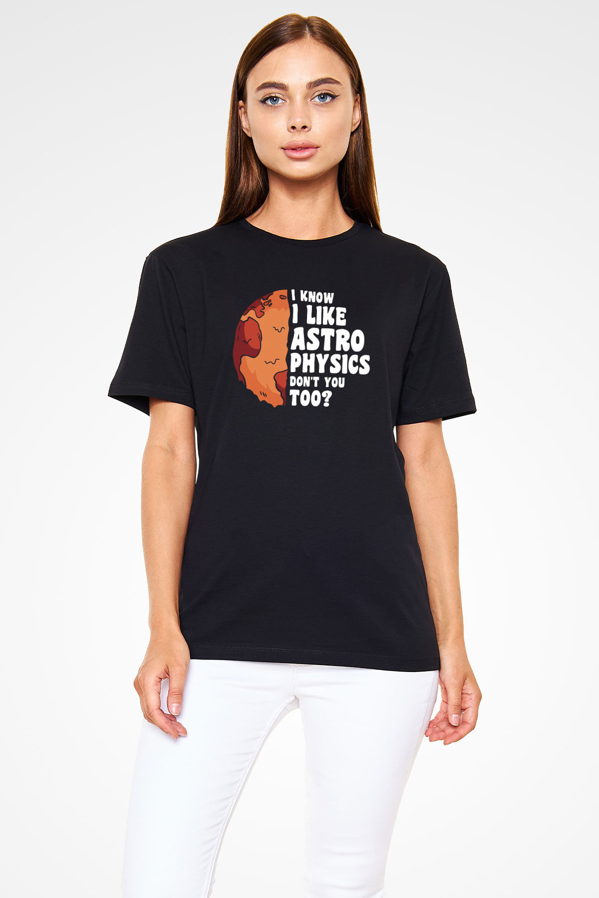 Astrofizikçi Siyah Unisex Tişört T-Shirt - TişörtFabrikası